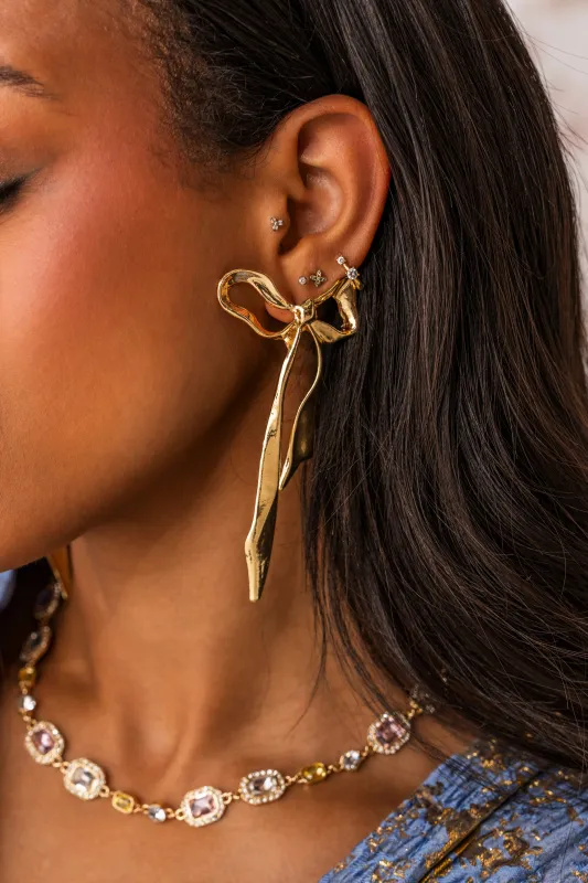 TIE IT WITH A BOW EARRING made by AKIRA