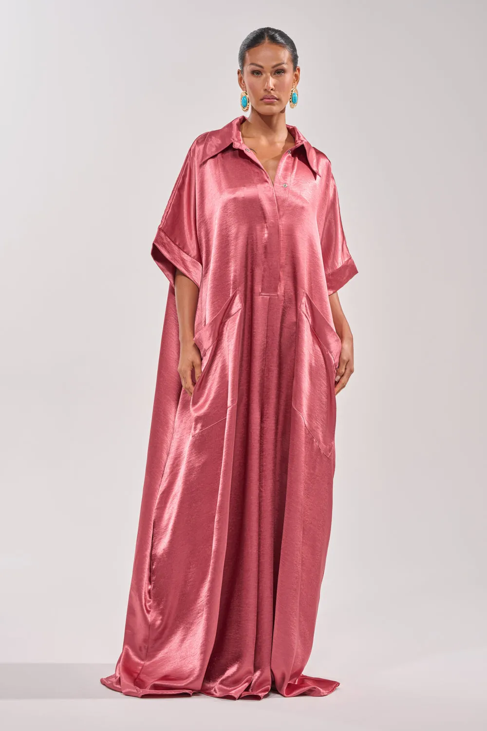 SHE'S RICH OVERSIZED JUMPSUIT IN ROSE sold by AKIRA product image thumbnail 2