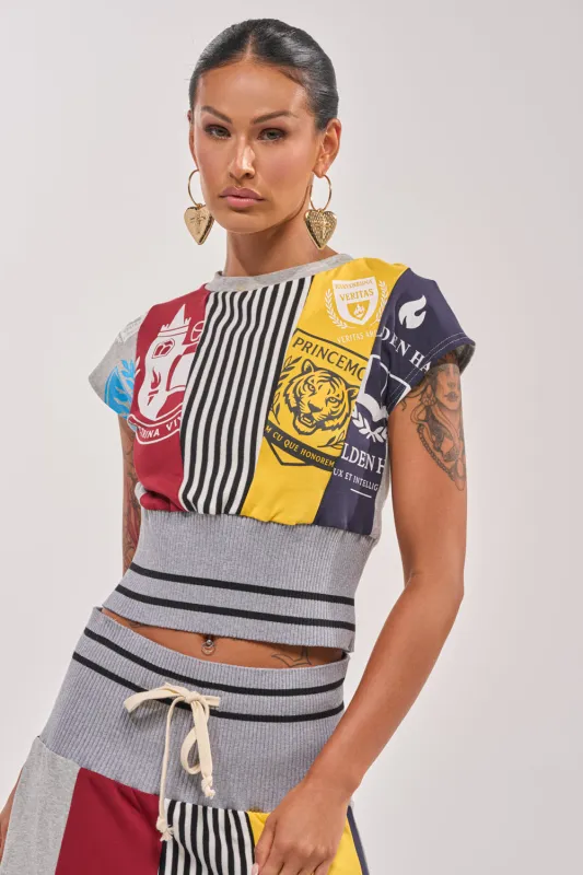 MIXED FEELINGS CROPPED T-SHIRT made by AKIRA