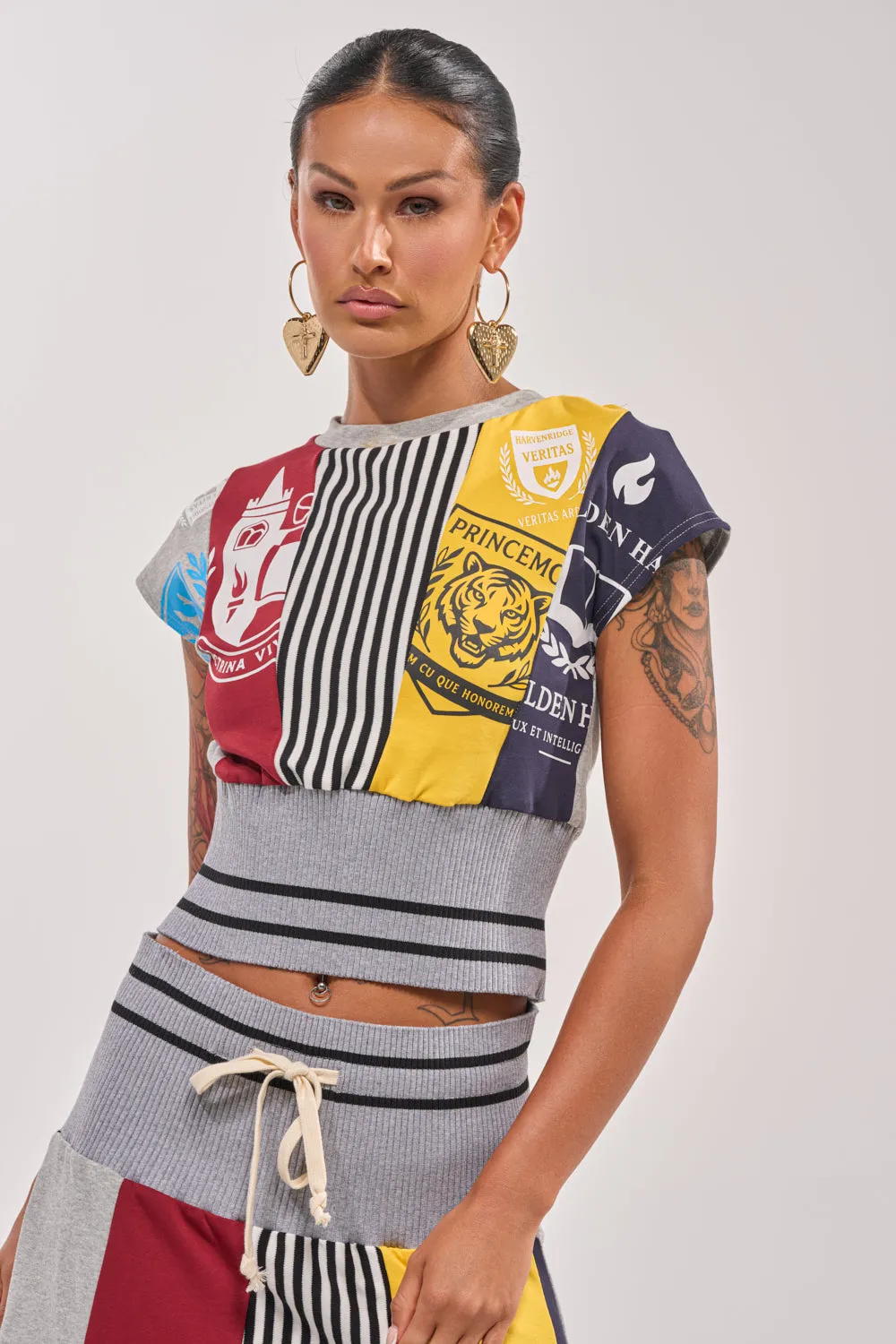 MIXED FEELINGS CROPPED T-SHIRT sold by AKIRA
