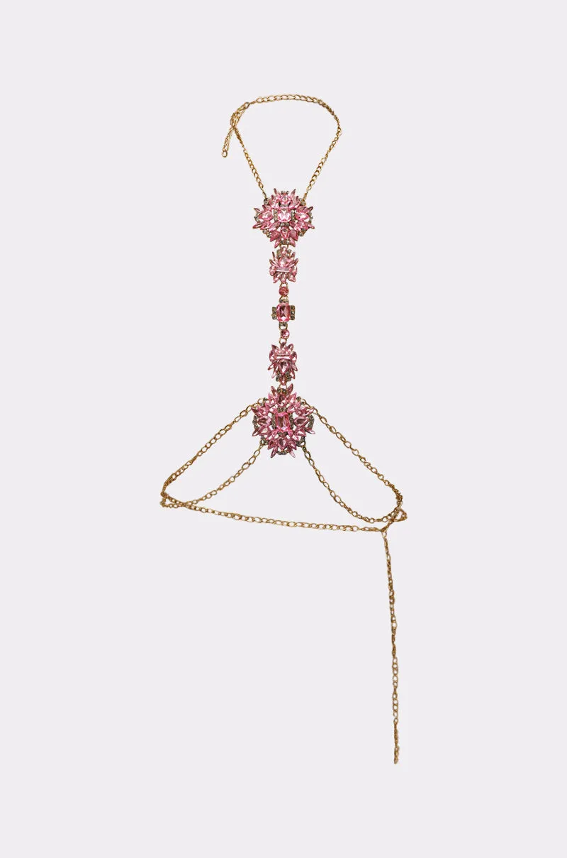 PRETTY IN PINK BODY CHAIN sold by AKIRA product image thumbnail 2