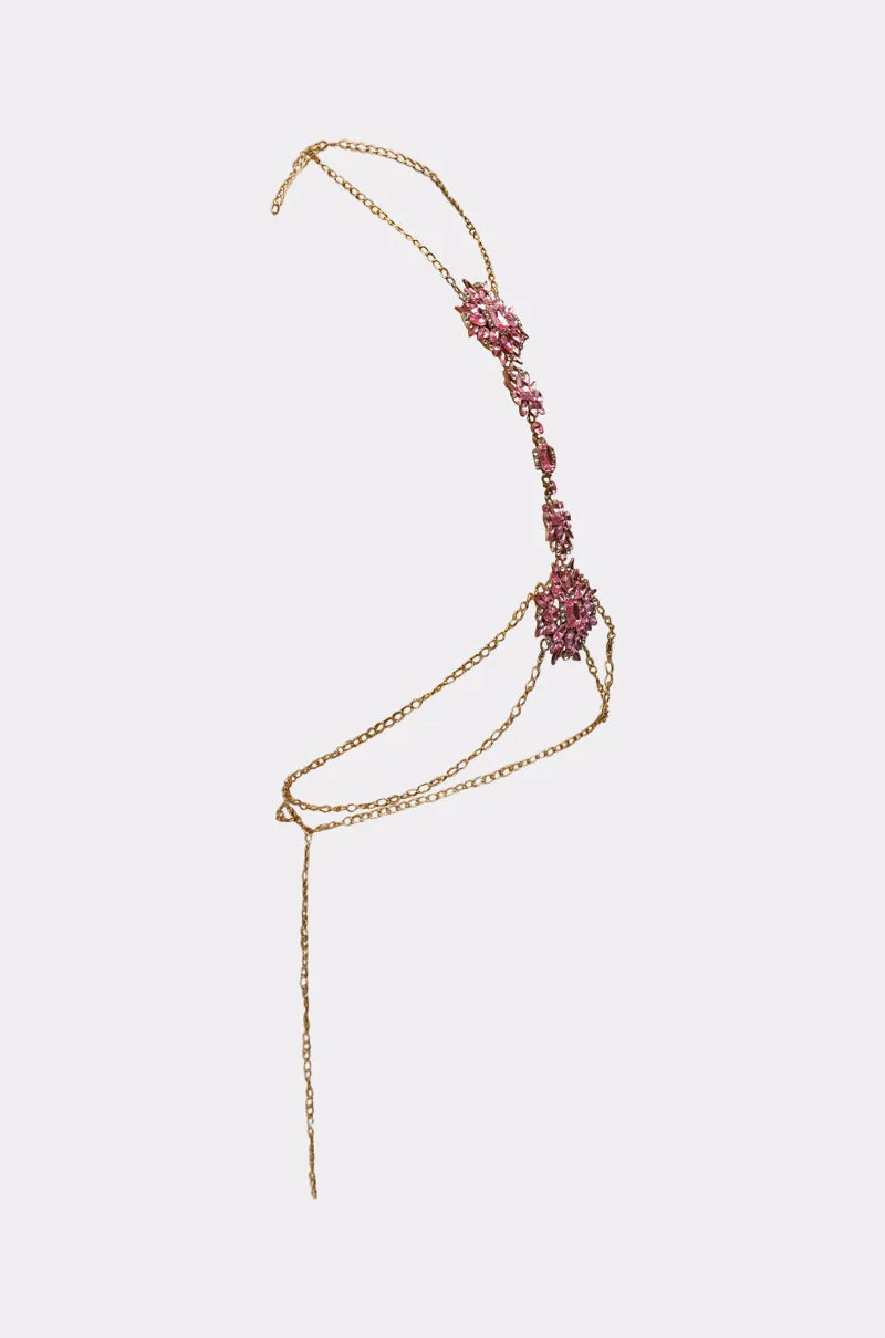 PRETTY IN PINK BODY CHAIN sold by AKIRA product image thumbnail 3