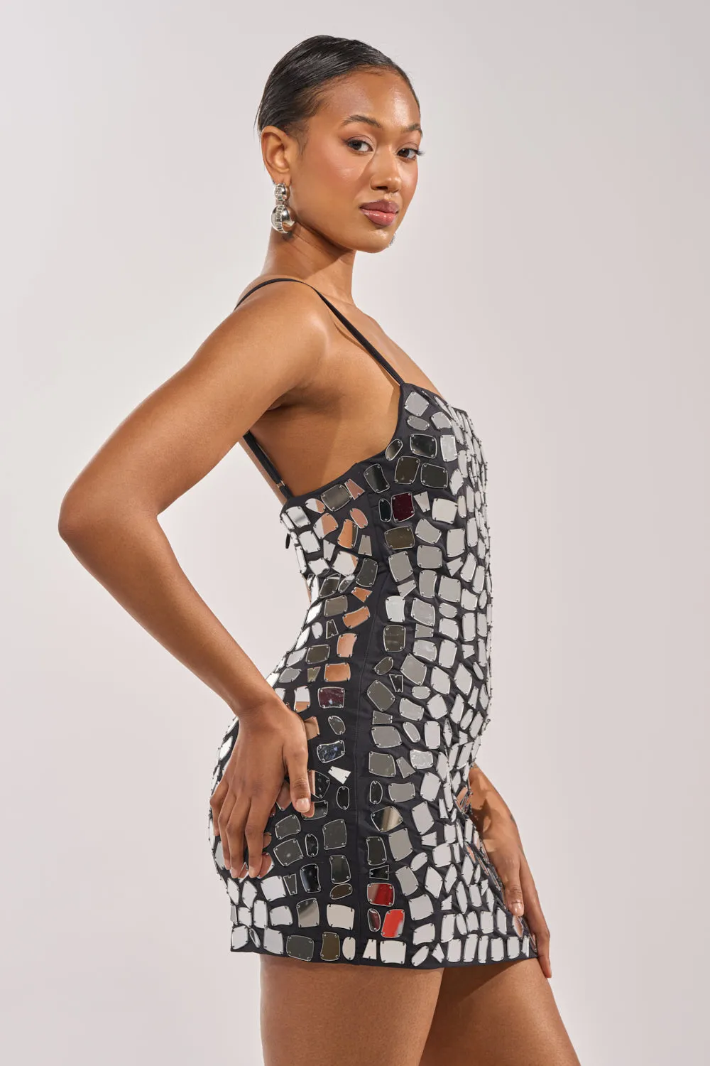 TRUE ICON MIRROR MINI DRESS sold by AKIRA product image thumbnail 4