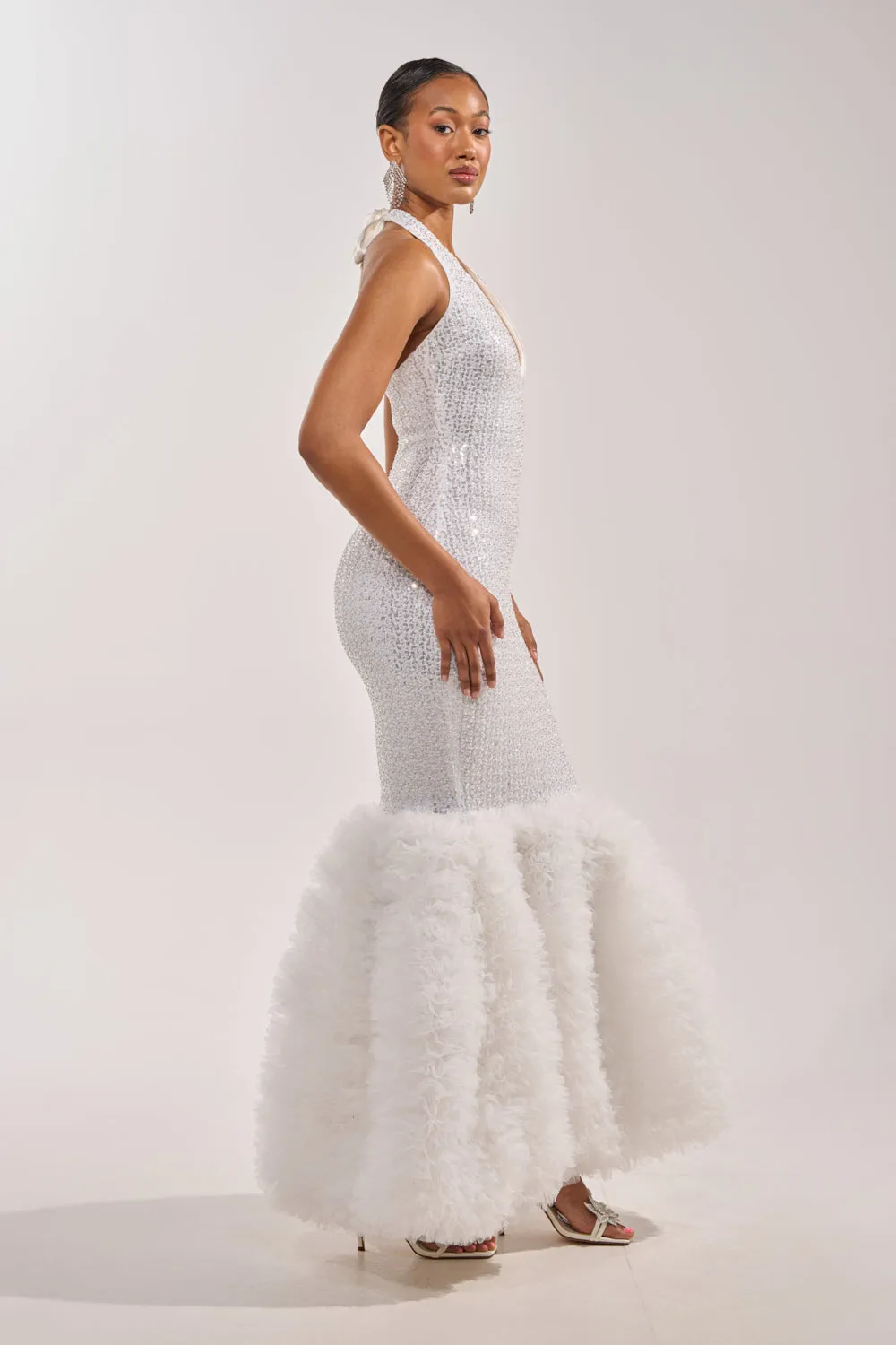 SHOWTIME SEQUIN MAXI DRESS sold by AKIRA product image thumbnail 4