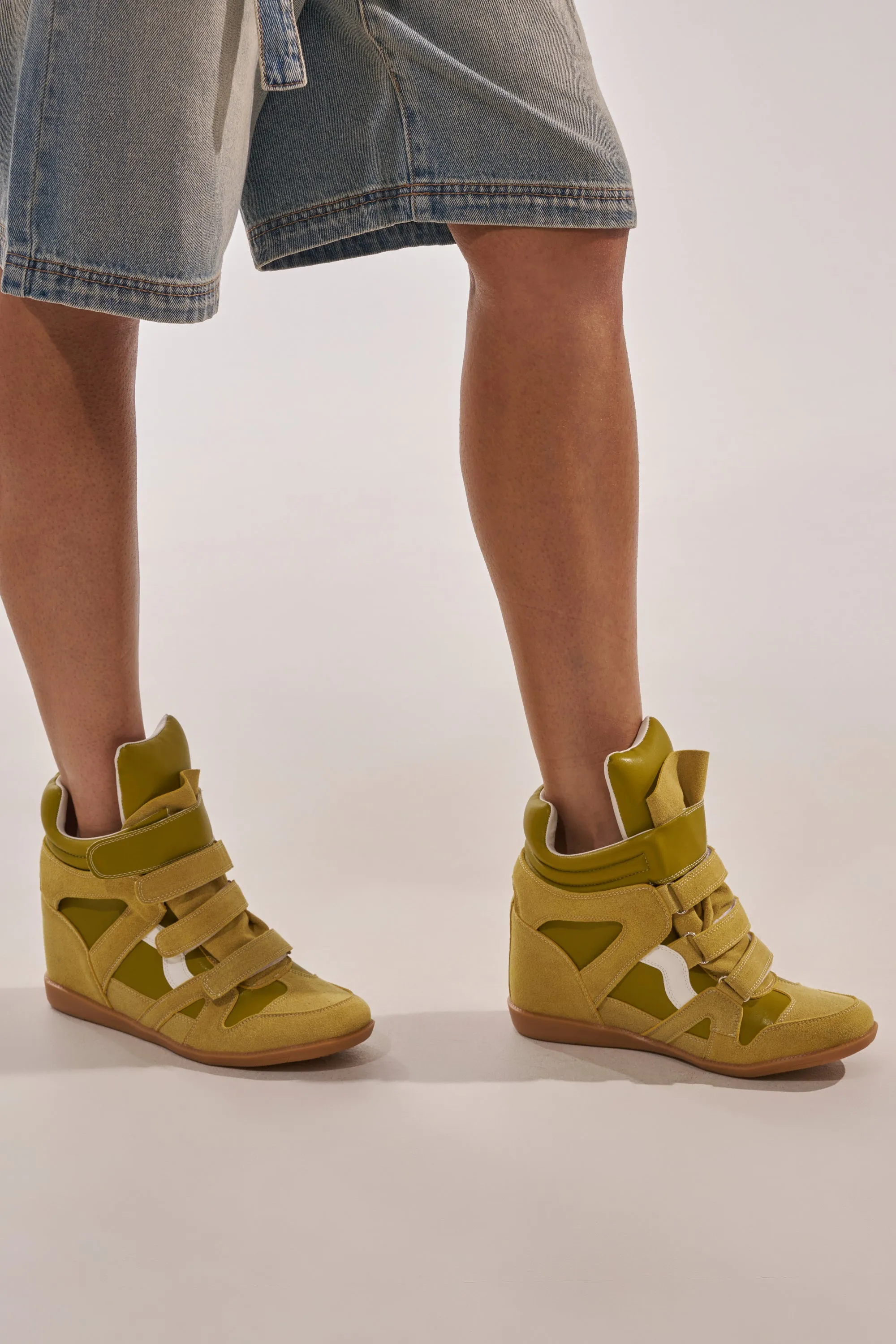 AZALEA WANG BRYANT OLIVE WEDGE SNEAKER sold by AKIRA product image thumbnail 3