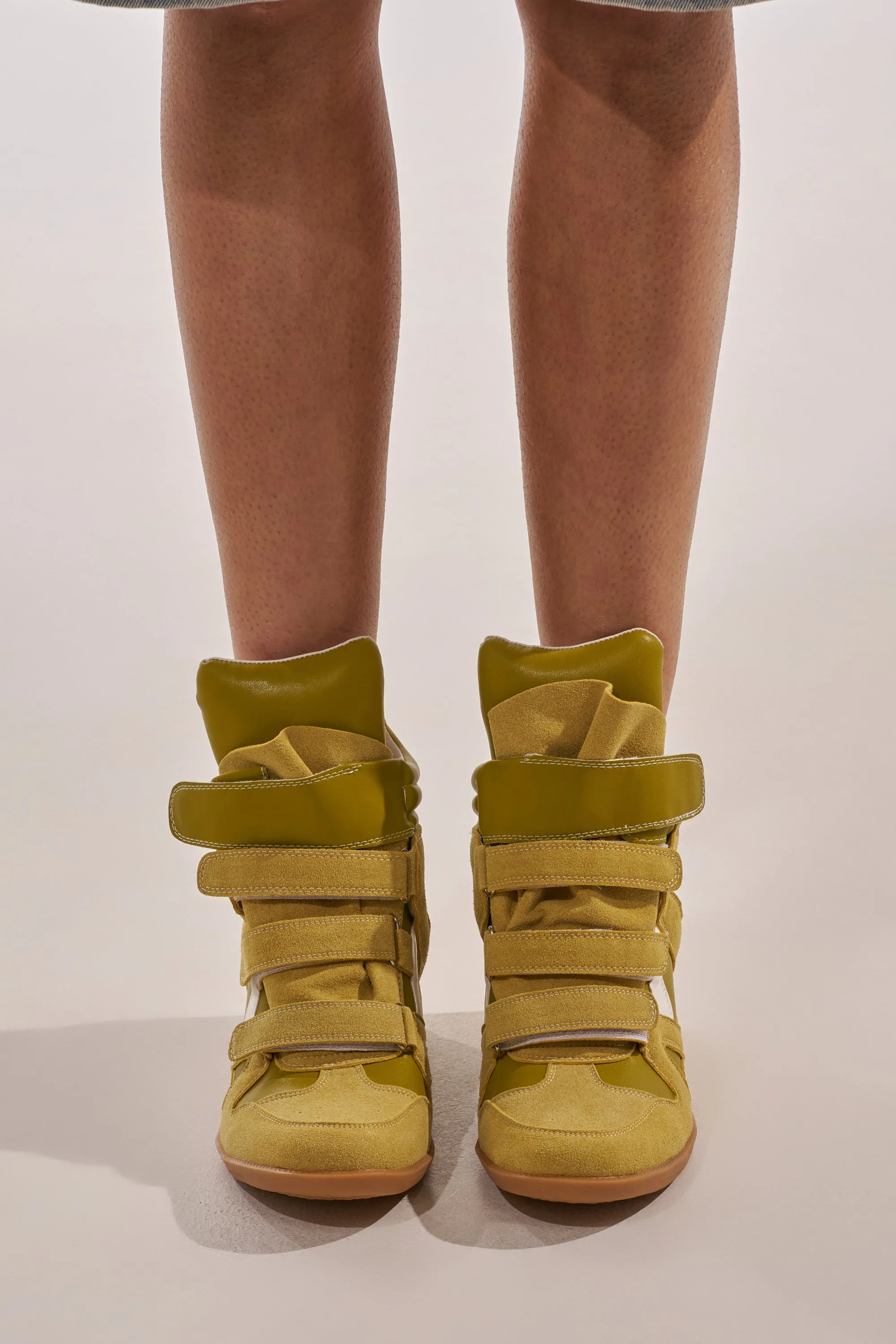 AZALEA WANG BRYANT OLIVE WEDGE SNEAKER sold by AKIRA product image thumbnail 2