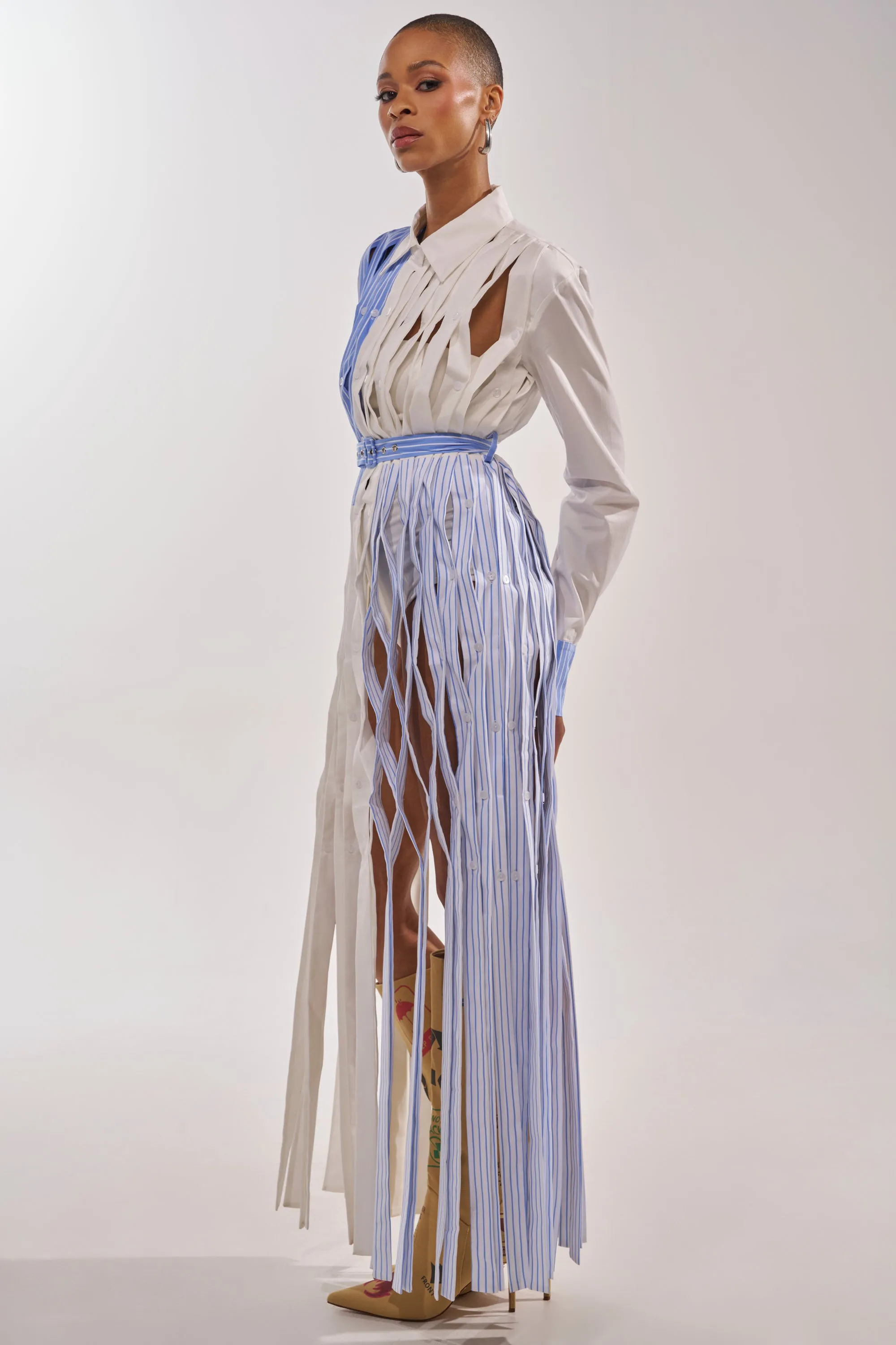 NOT MY MANS BUTTON UP SHIRT MAXI DRESS sold by AKIRA product image thumbnail 5