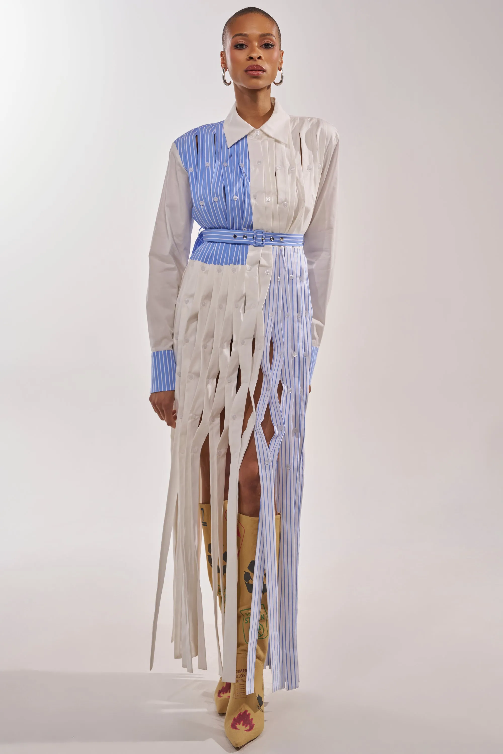 NOT MY MANS BUTTON UP SHIRT MAXI DRESS sold by AKIRA product image thumbnail 3