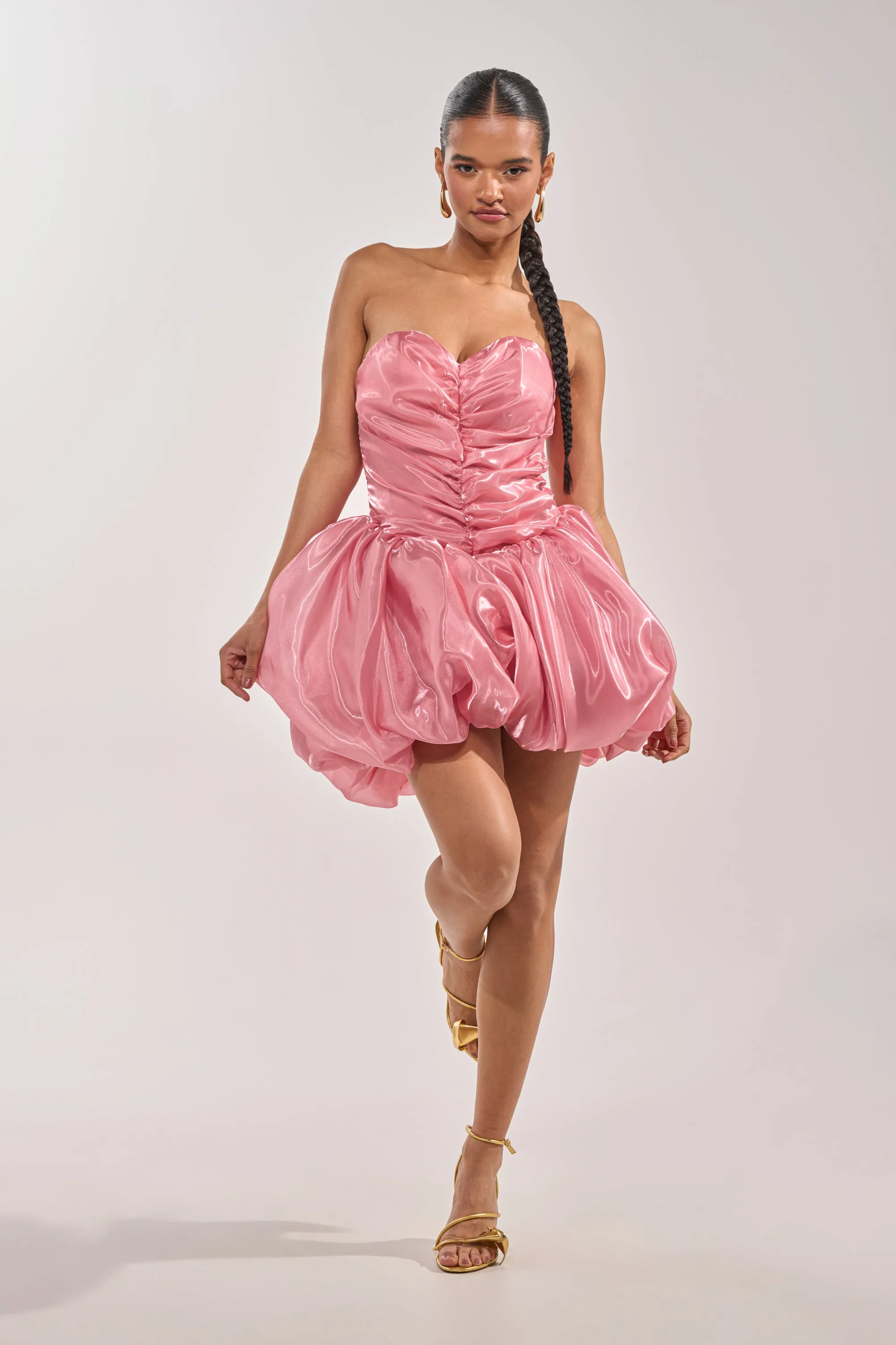 HARD TO PLEASE BUBBLE MINI DRESS sold by AKIRA product image thumbnail 5