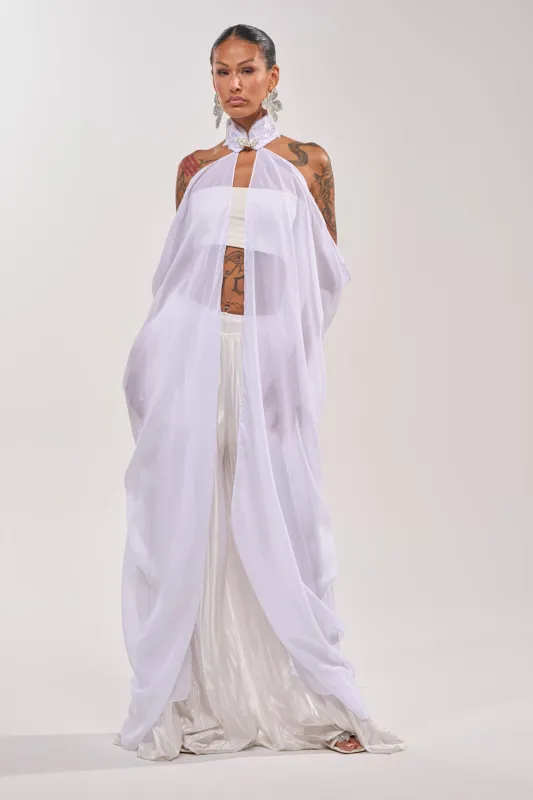 MAKE A STATEMENT CAPE made by AKIRA