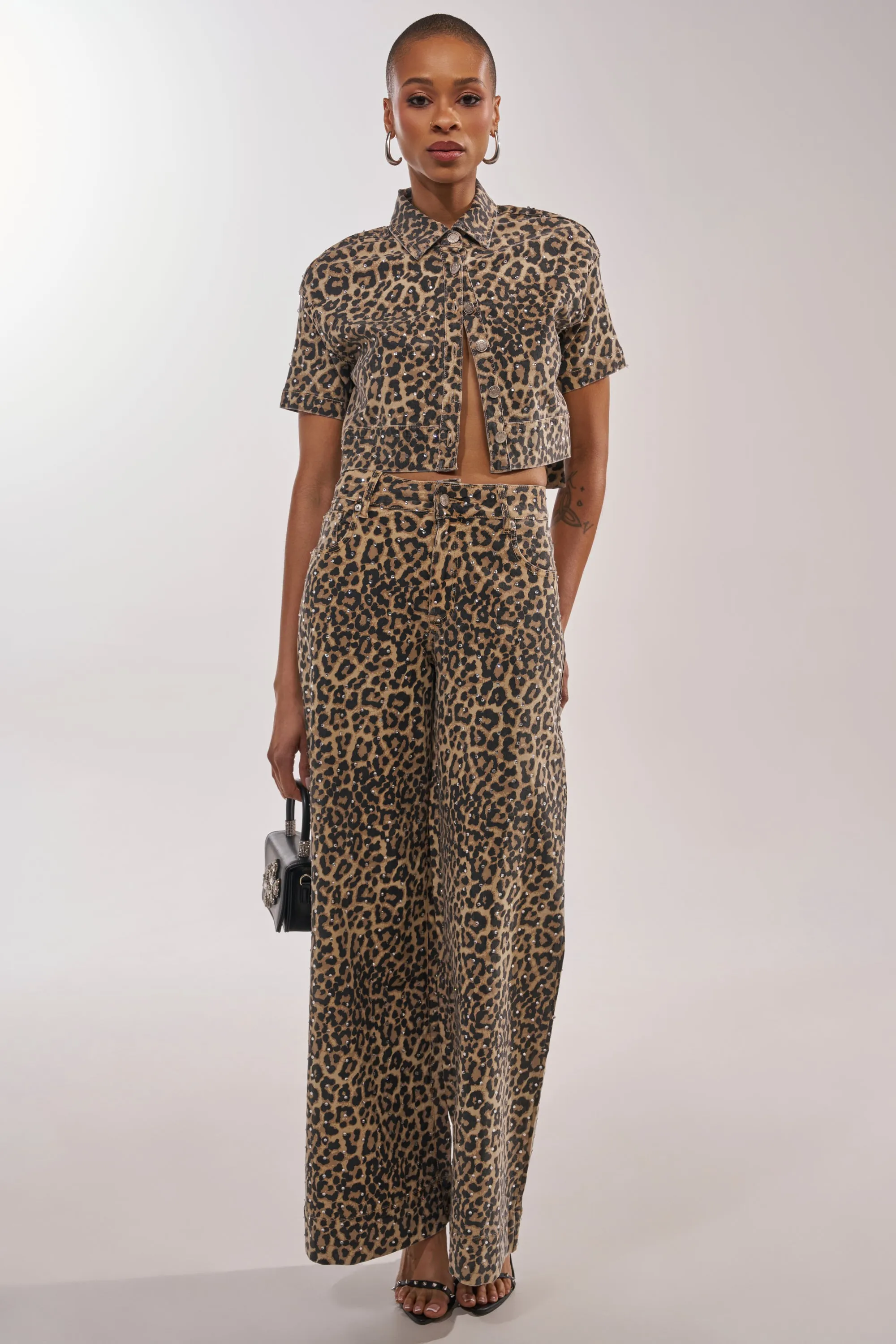 LEOPARD SISTA BUTTON DOWN sold by AKIRA product image thumbnail 5
