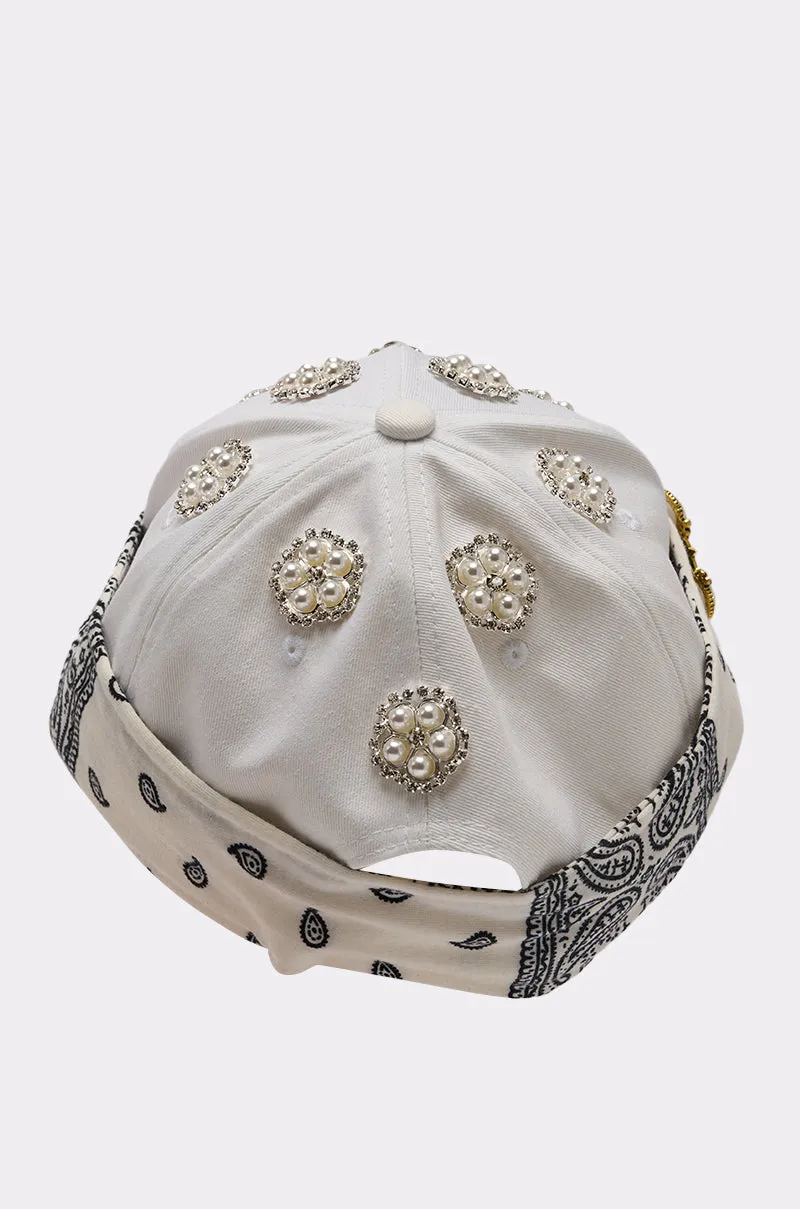 VIVIENNE PAISLEY BROOCH HAT sold by AKIRA product image thumbnail 5