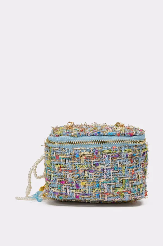 I HAVE CLASS TWEED PURSE made by AKIRA