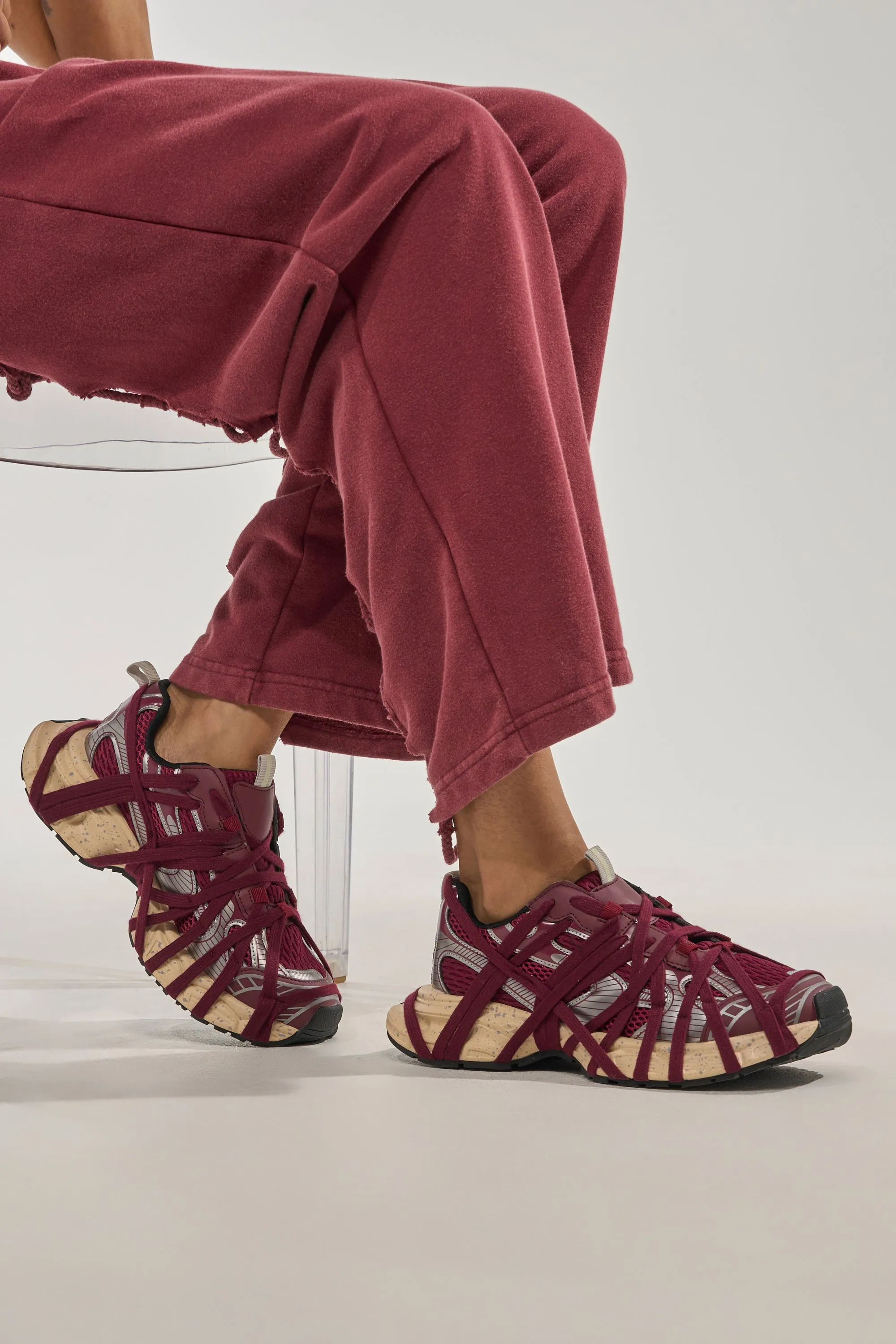 AZALEA WANG SELIE BURGUNDY LACE UP SNEAKER sold by AKIRA product image thumbnail 2