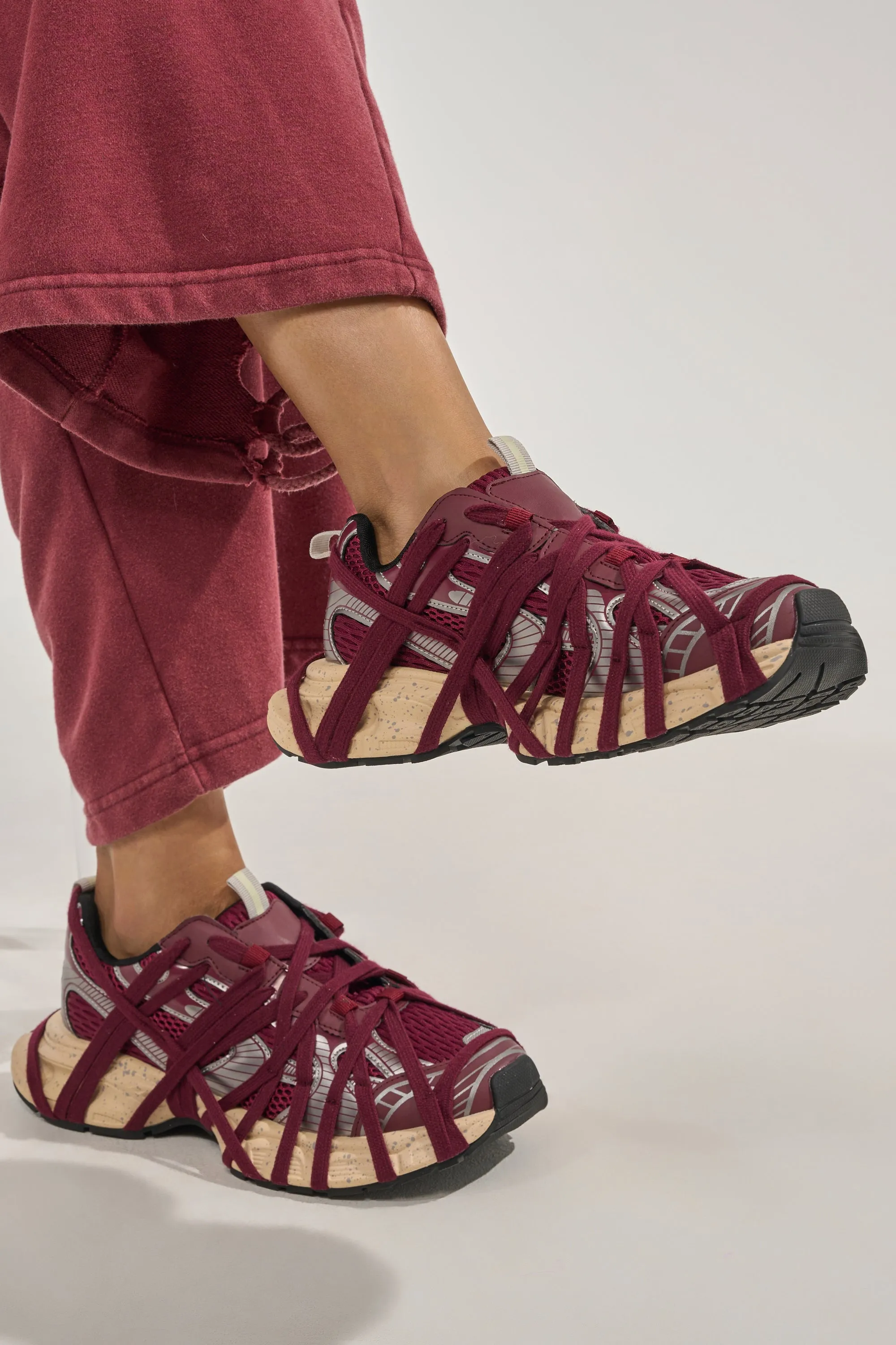 AZALEA WANG SELIE BURGUNDY LACE UP SNEAKER sold by AKIRA product image thumbnail 3