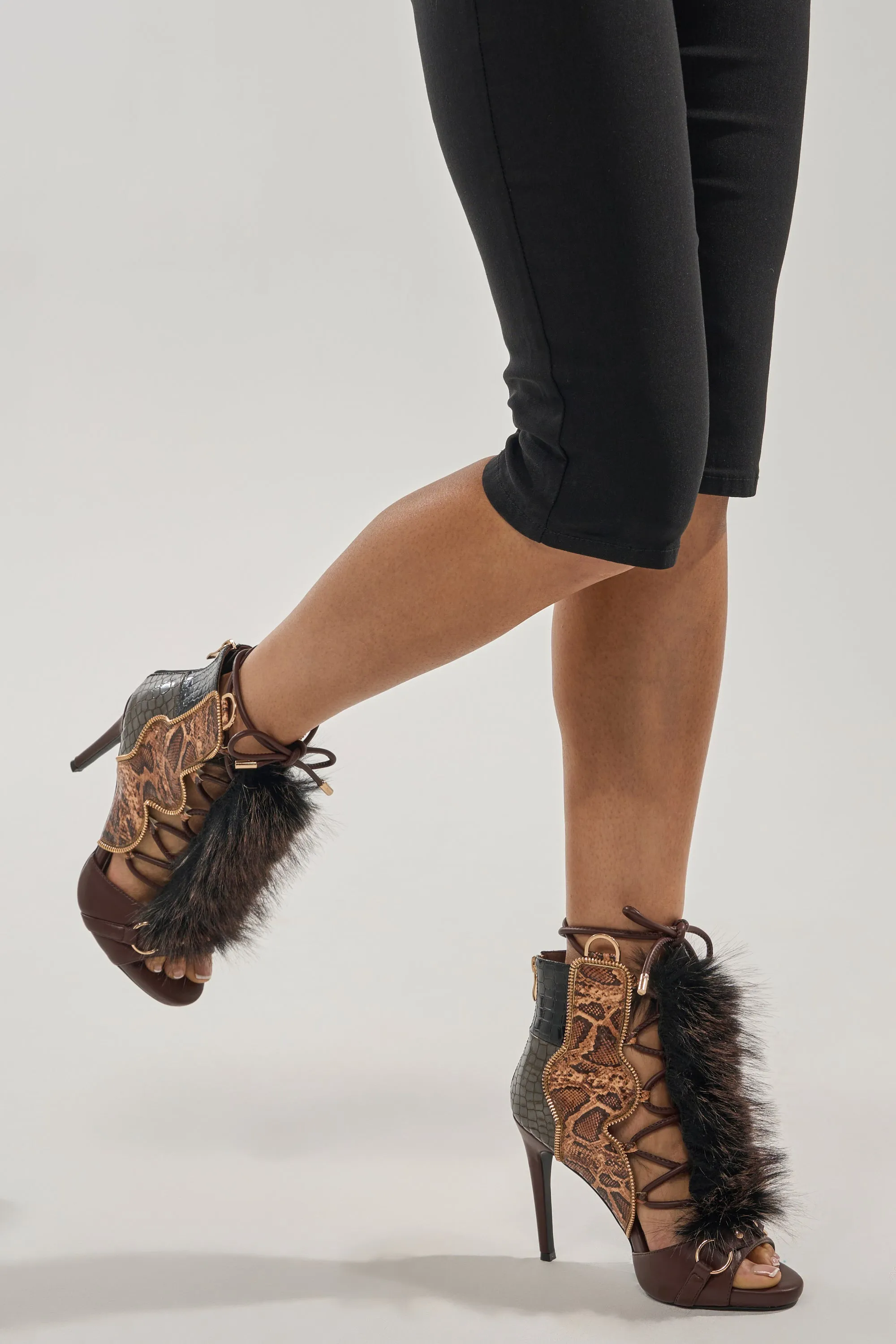 AZALEA WANG SHAINY SNAKE BROWN MULTI sold by AKIRA product image thumbnail 3