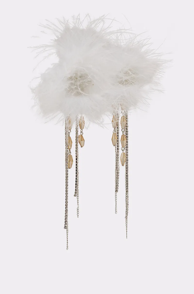 LUXE LIVING FEATHER EARRING sold by AKIRA product image thumbnail 3