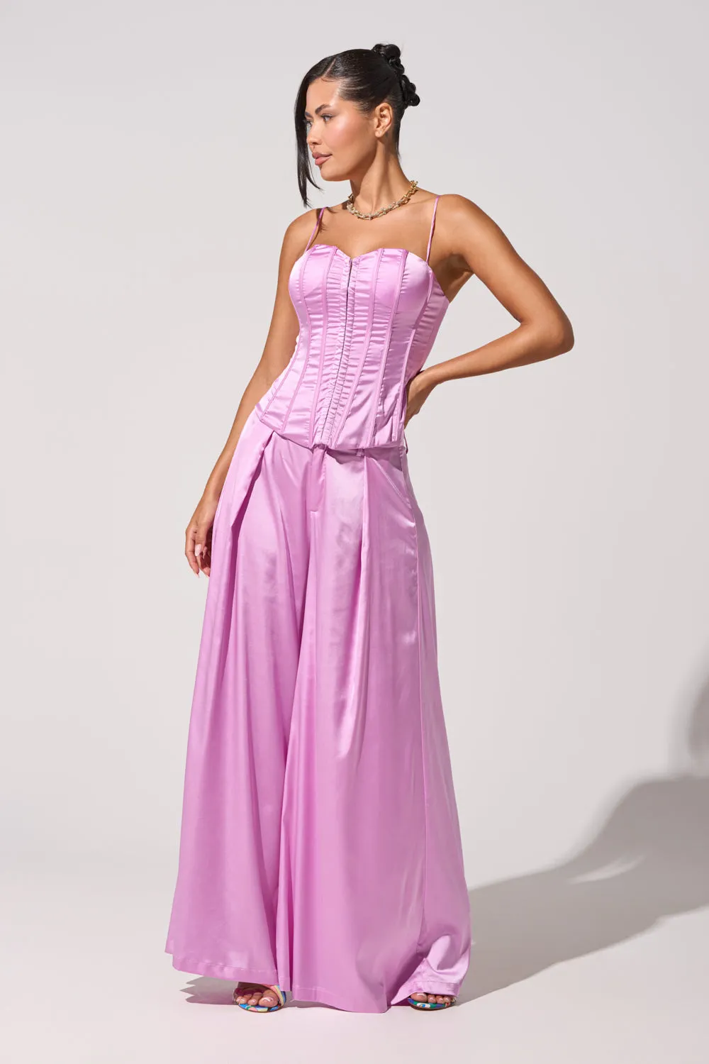 IN FULL BLOOM LIGHT PURPLE TROUSER sold by AKIRA product image thumbnail 2