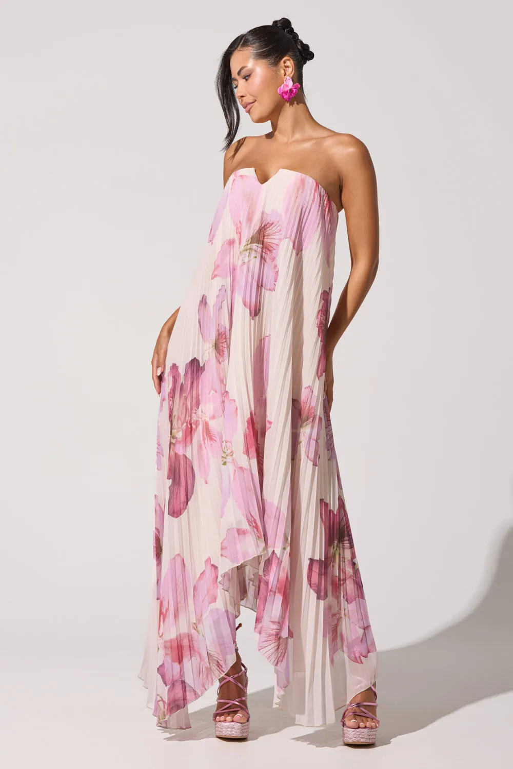 JULIANA STRAPLESS FLORAL MAXI DRESS sold by AKIRA product image thumbnail 3