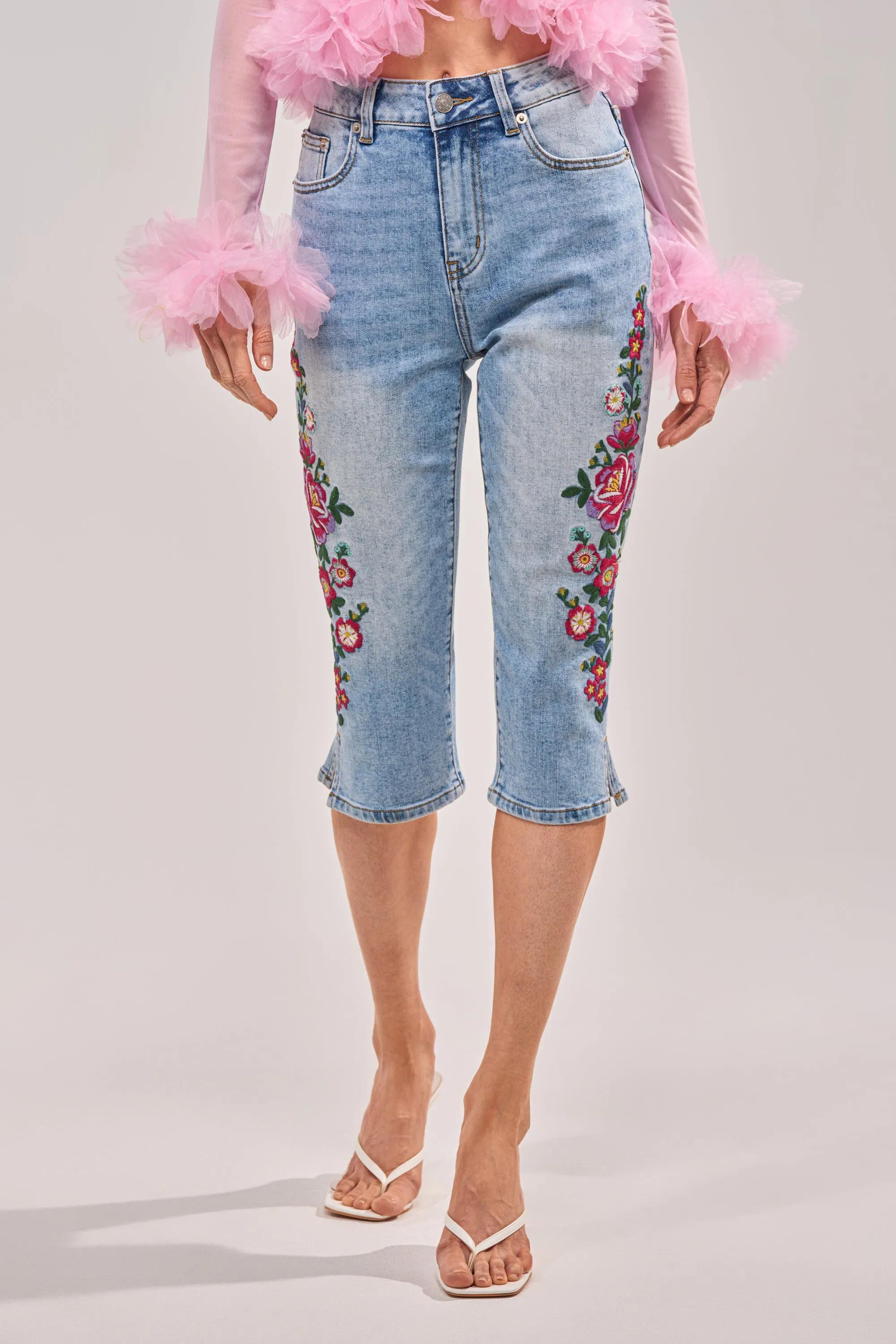 GIVE ME FLOWERS FLORAL CAPRI sold by AKIRA product image thumbnail 2