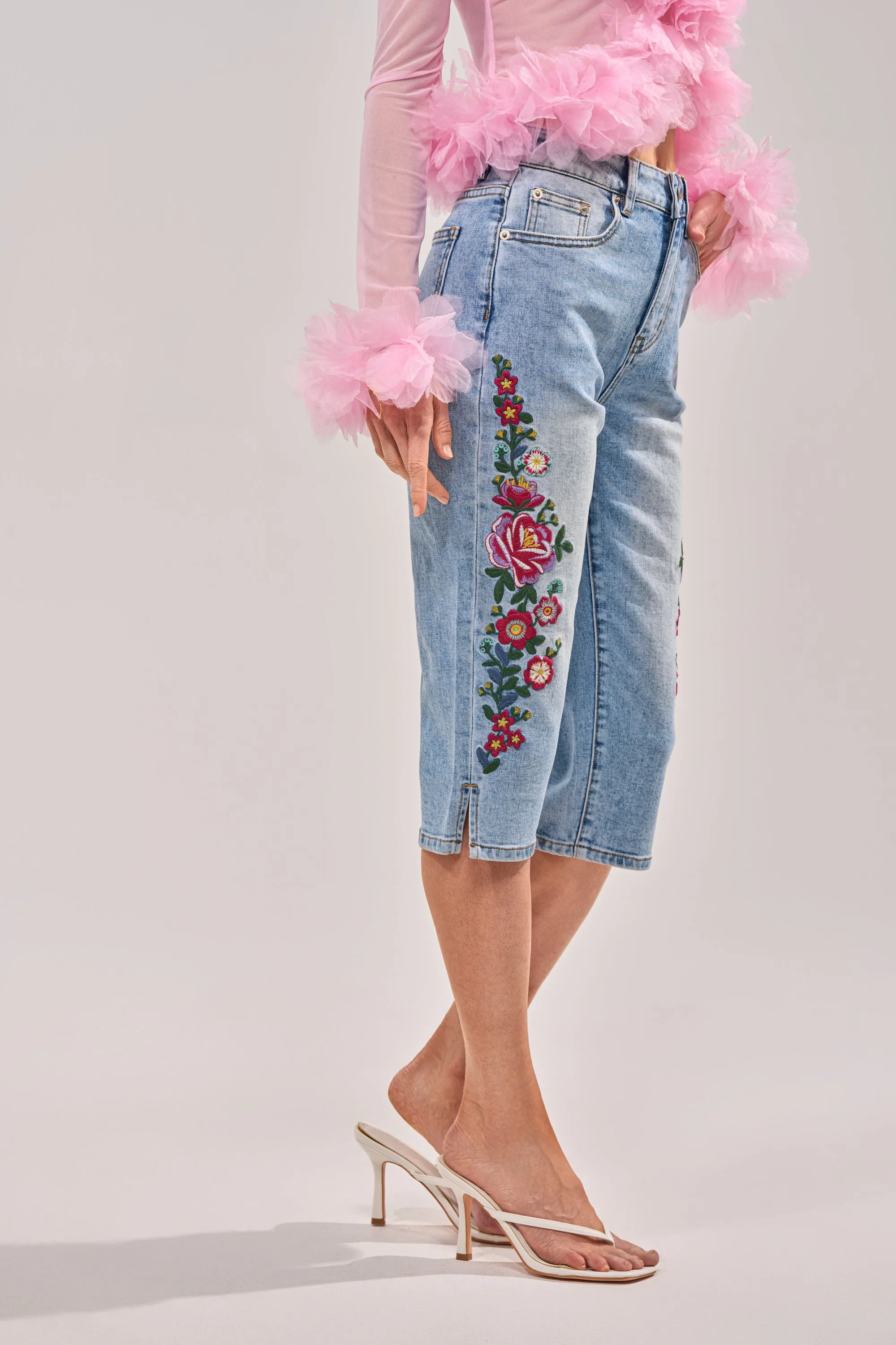 GIVE ME FLOWERS FLORAL CAPRI sold by AKIRA product image thumbnail 3