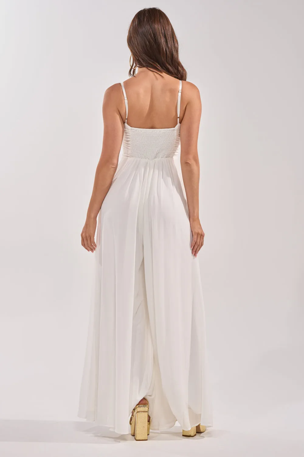 LATE NIGHT IN KAUAI JUMPSUIT IN WHITE sold by AKIRA product image thumbnail 5