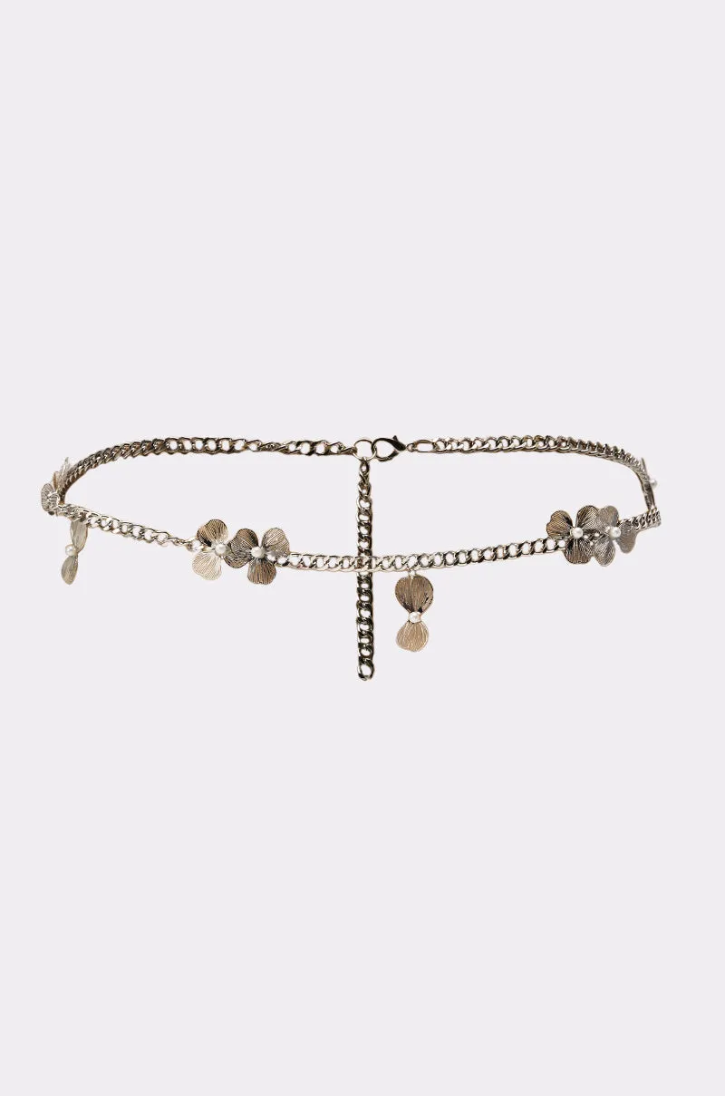 FLORAL BITS CHAIN BELT sold by AKIRA product image thumbnail 2