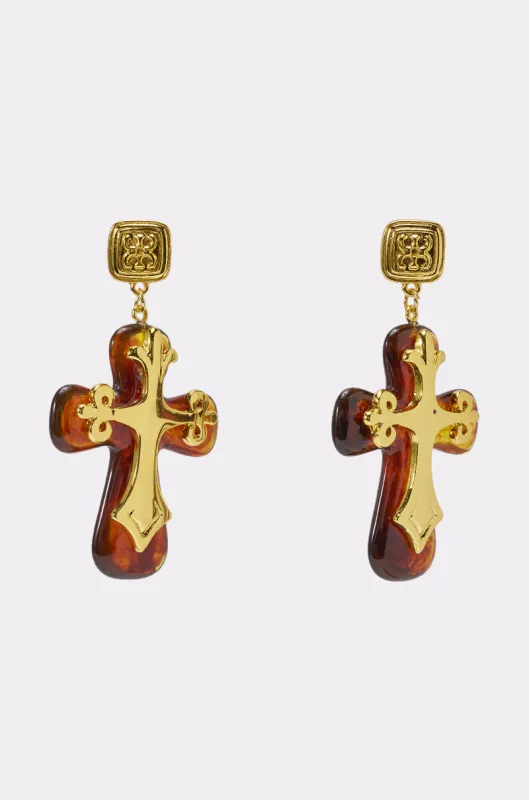 CROSS MY HEART EARRING made by AKIRA