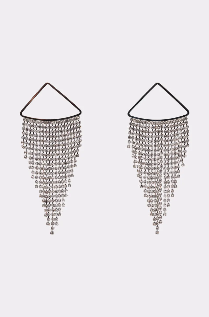 WE'RE GOING OUT EARRING IN SILVER sold by AKIRA