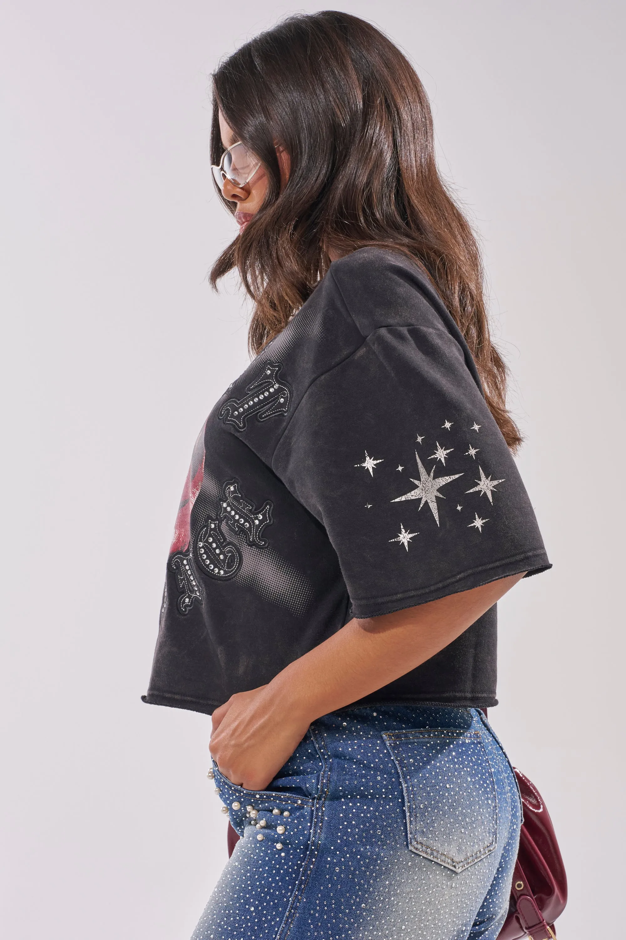 STREET ELEGANCE GRAPHIC TEE sold by AKIRA product image thumbnail 5