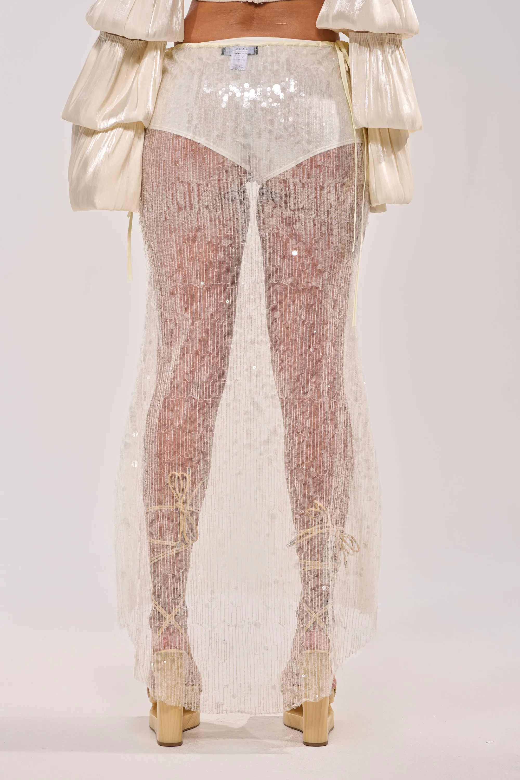 DRIPPING IN RHINESTONES MAXI SKIRT sold by AKIRA product image thumbnail 5