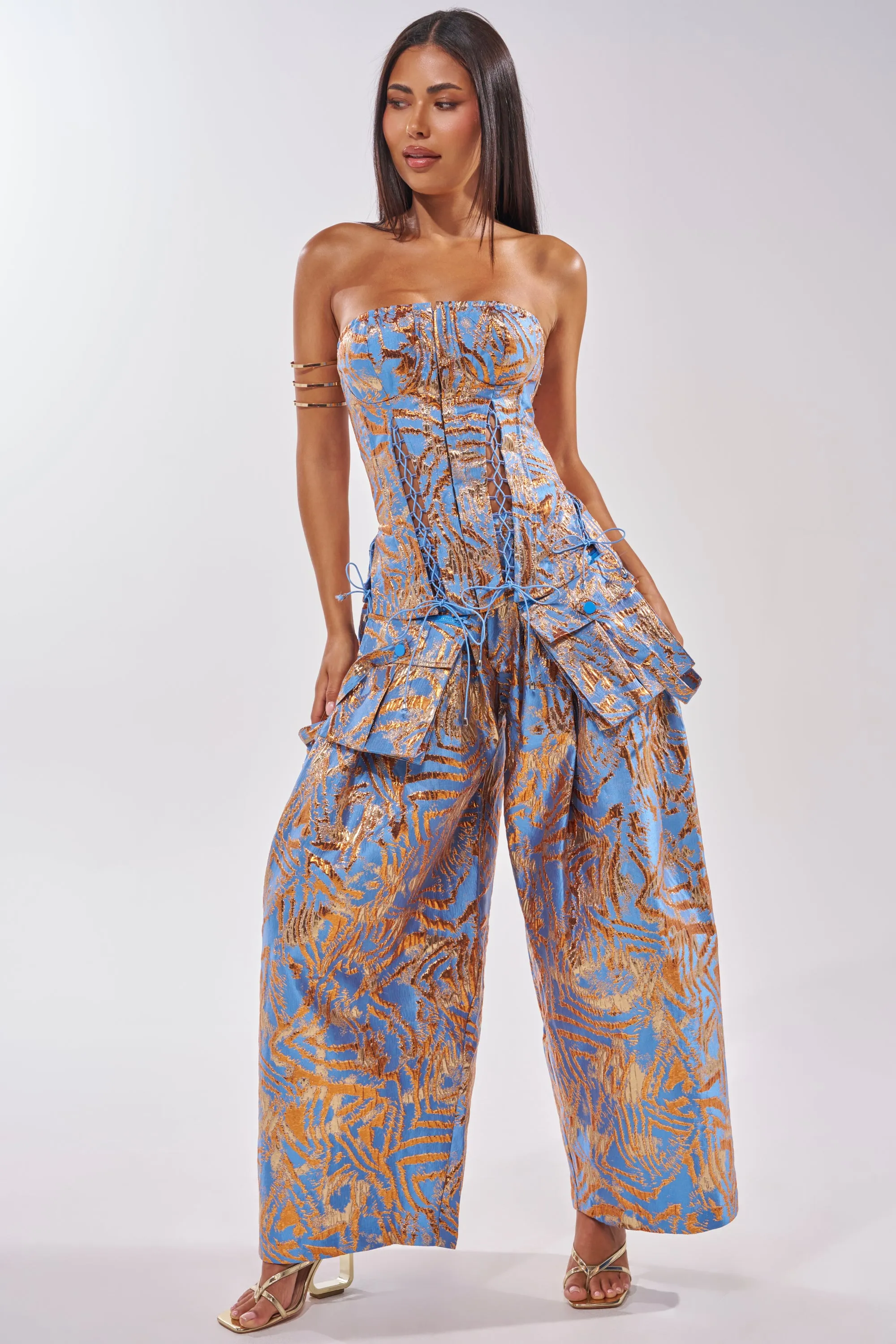 WAYS TO GO BROCADE CORSET sold by AKIRA product image thumbnail 5