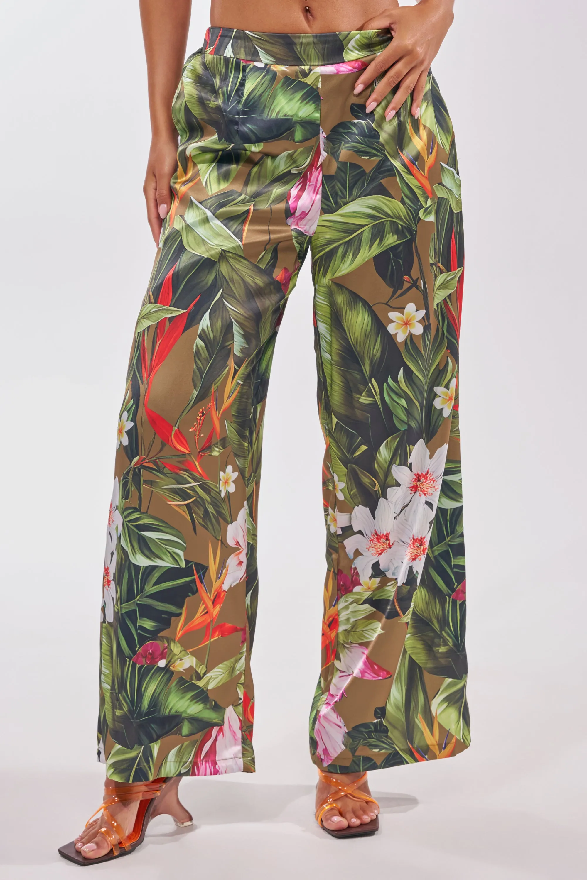 INTO THE WILD FLORAL TROUSER sold by AKIRA product image thumbnail 2