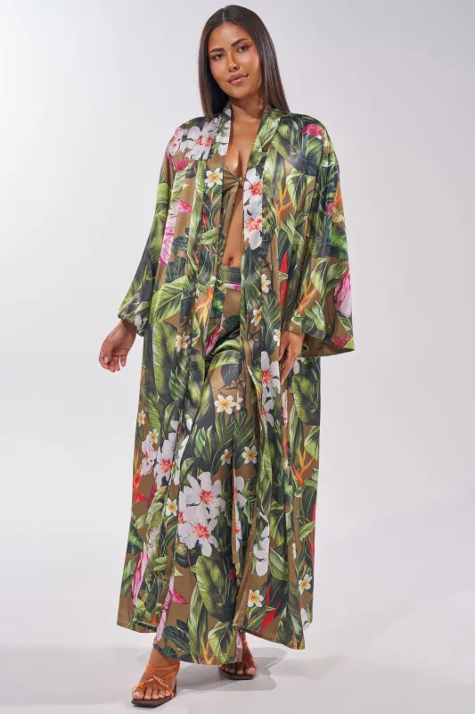 INTO THE WILD FLORAL DUSTER made by AKIRA