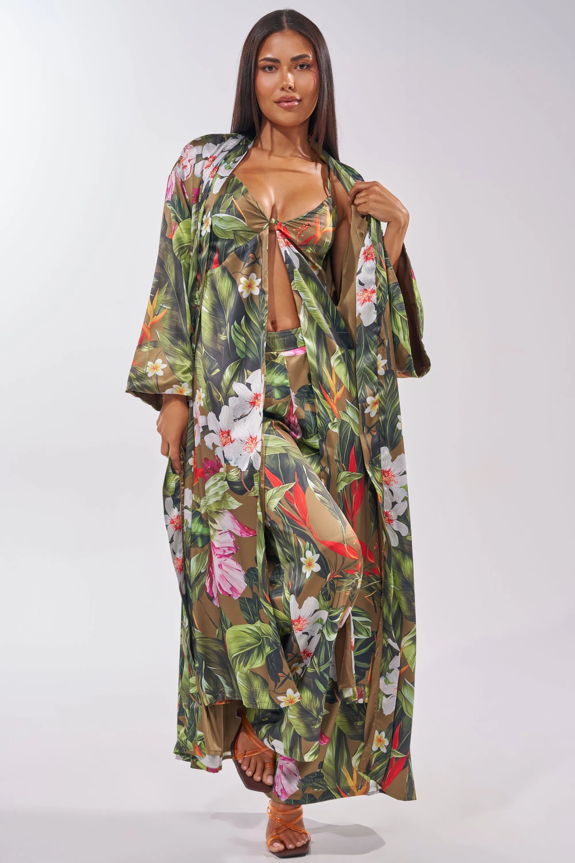 INTO THE WILD FLORAL DUSTER sold by AKIRA product image thumbnail 3