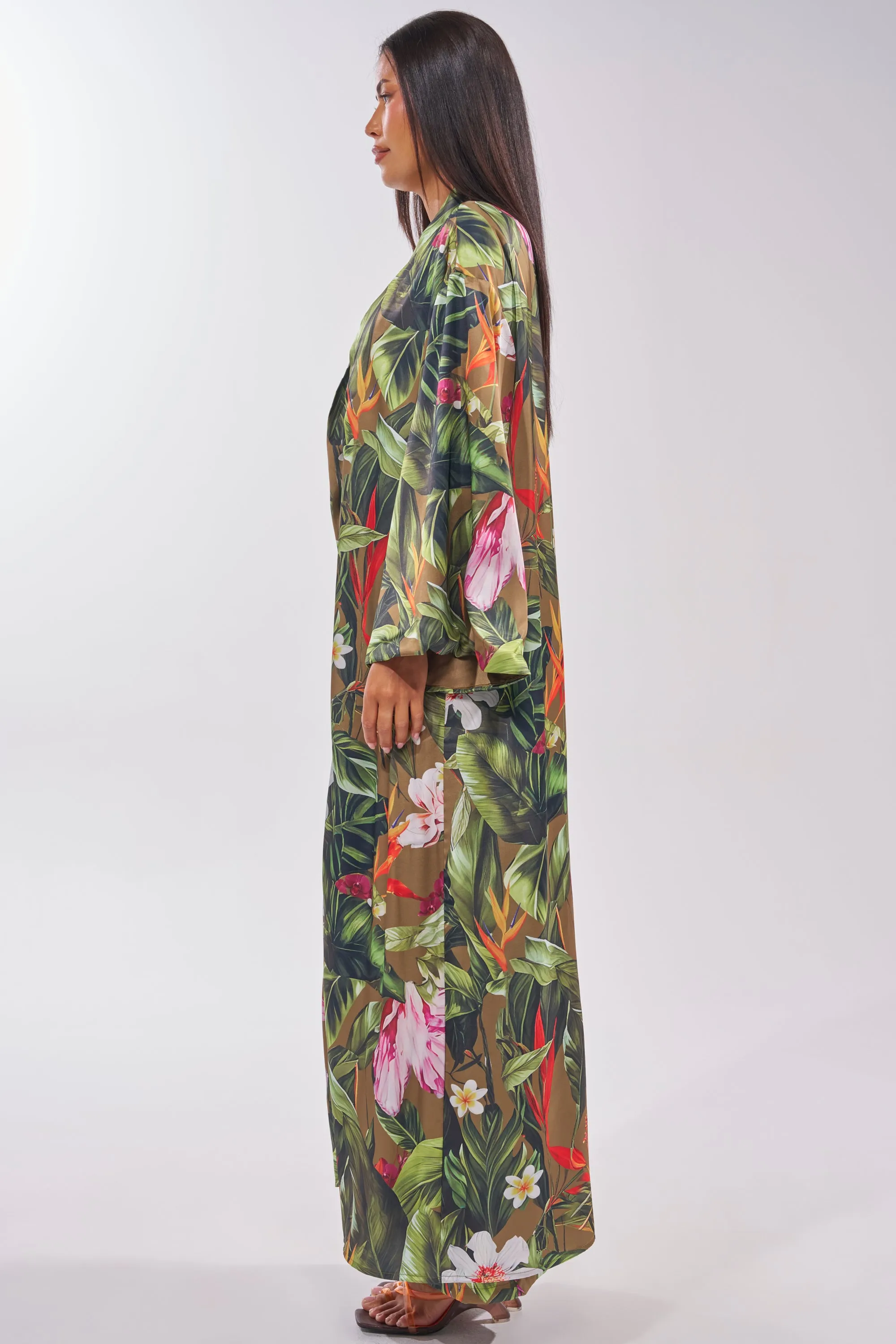 INTO THE WILD FLORAL DUSTER sold by AKIRA product image thumbnail 4
