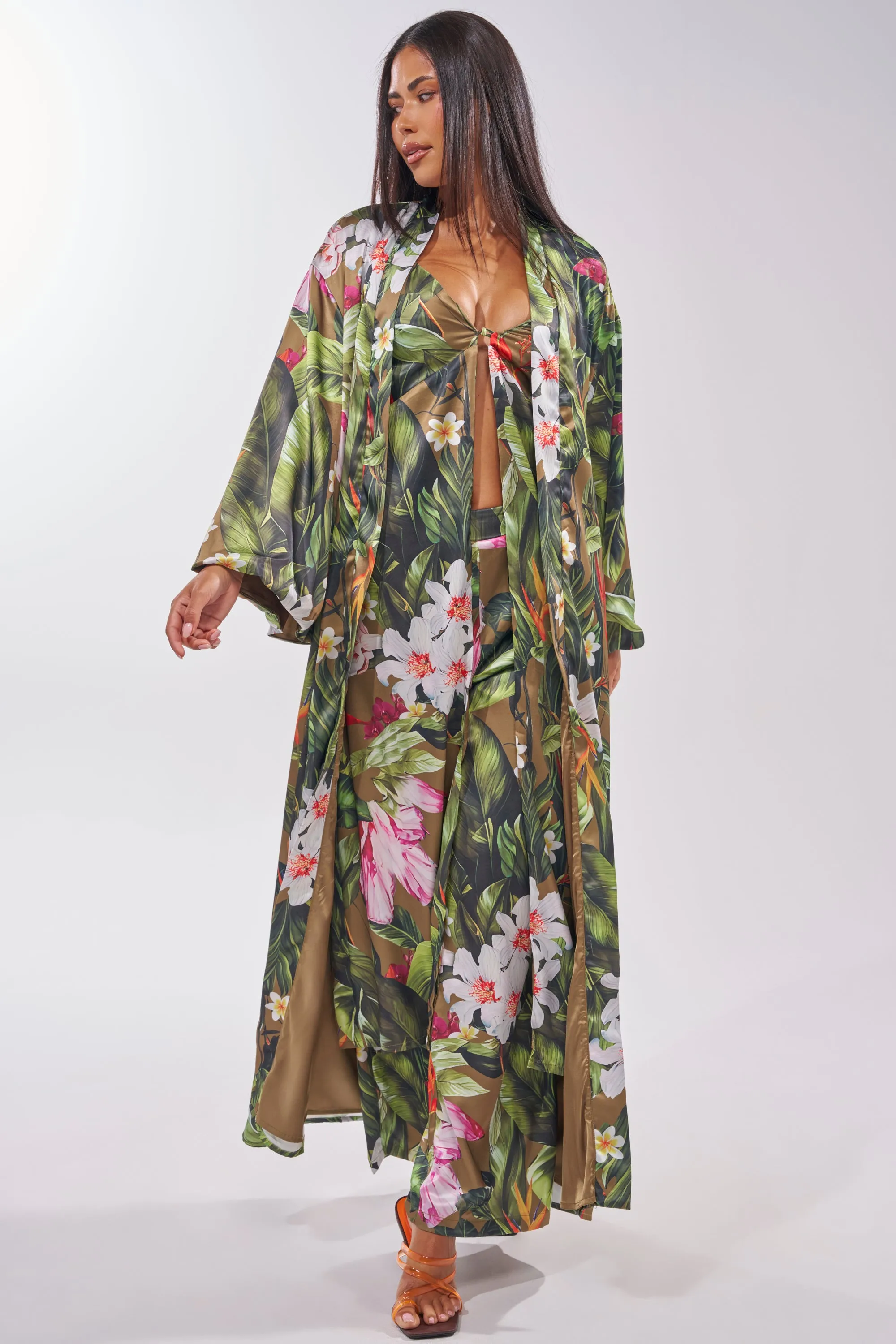 INTO THE WILD FLORAL DUSTER sold by AKIRA product image thumbnail 2