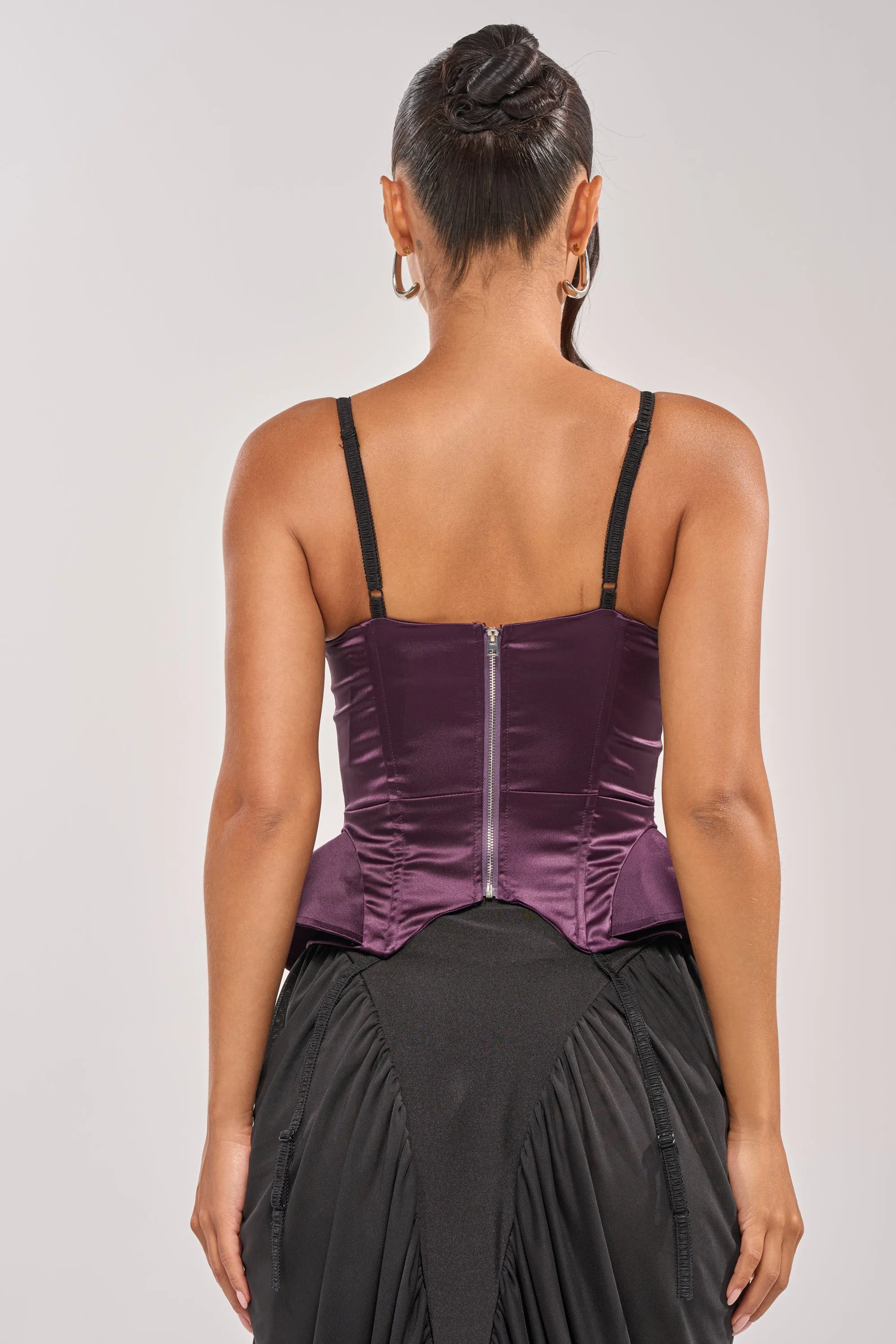 FLY ME OUT SATIN CORSET sold by AKIRA product image thumbnail 4
