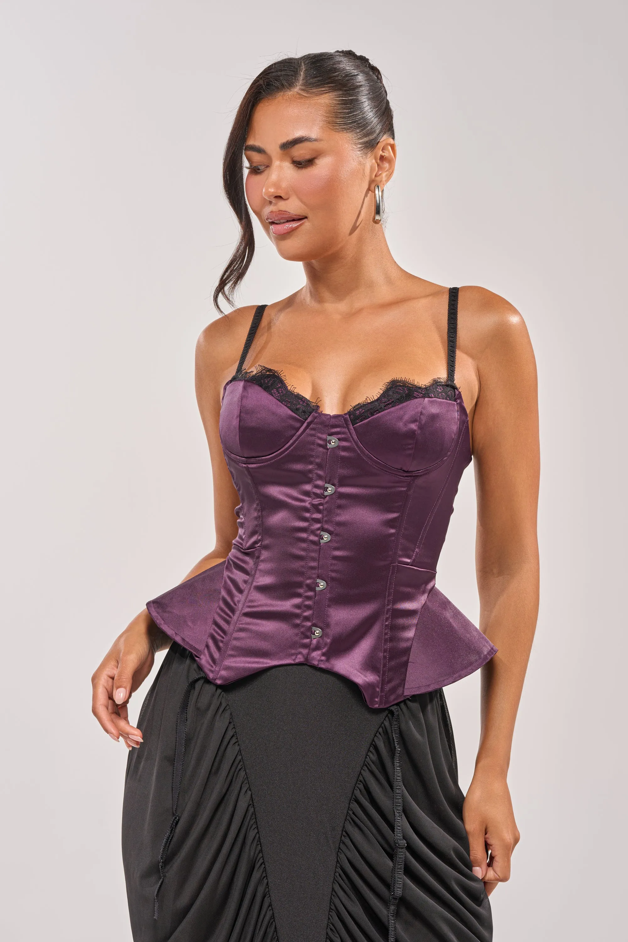 FLY ME OUT SATIN CORSET sold by AKIRA product image thumbnail 2