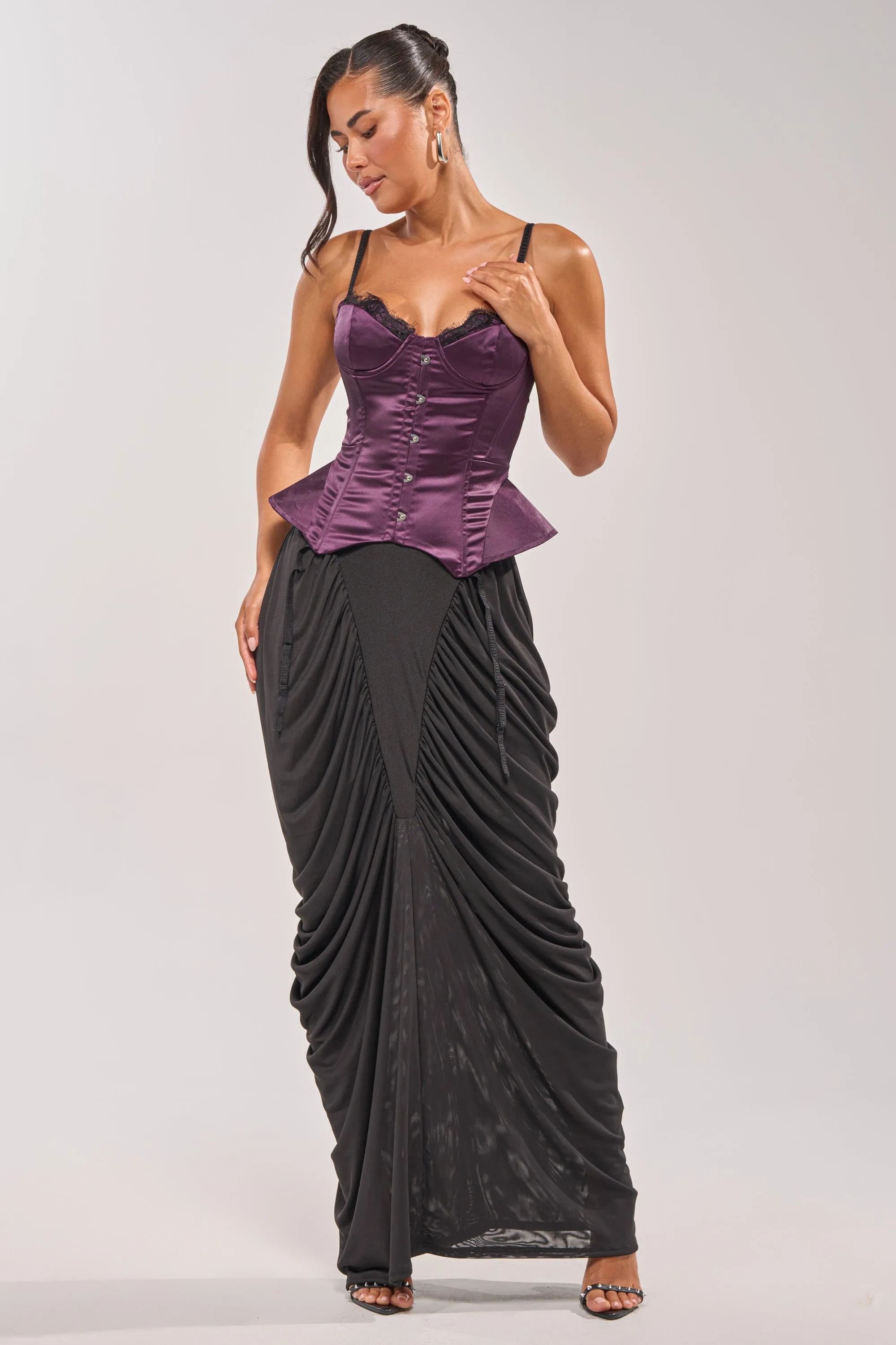 FLY ME OUT SATIN CORSET sold by AKIRA product image thumbnail 5