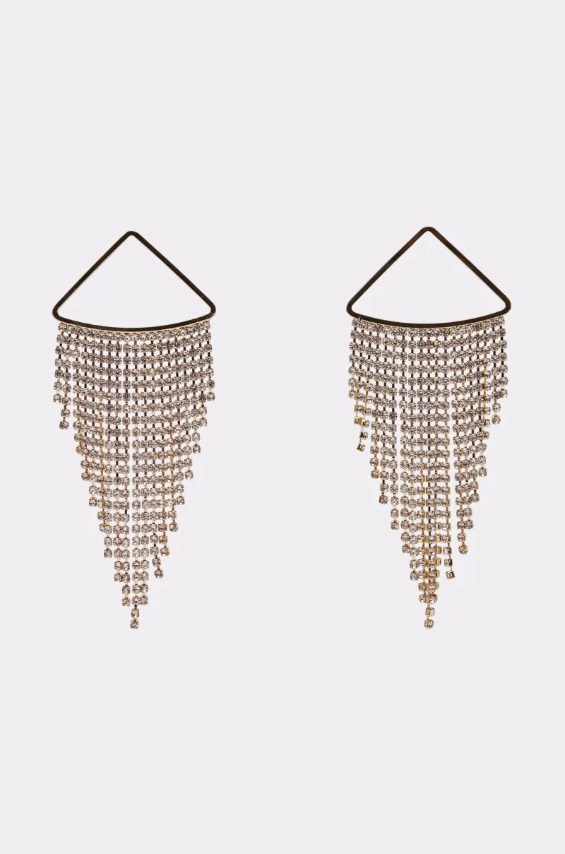 WE'RE GOING OUT GOLD EARRING sold by AKIRA
