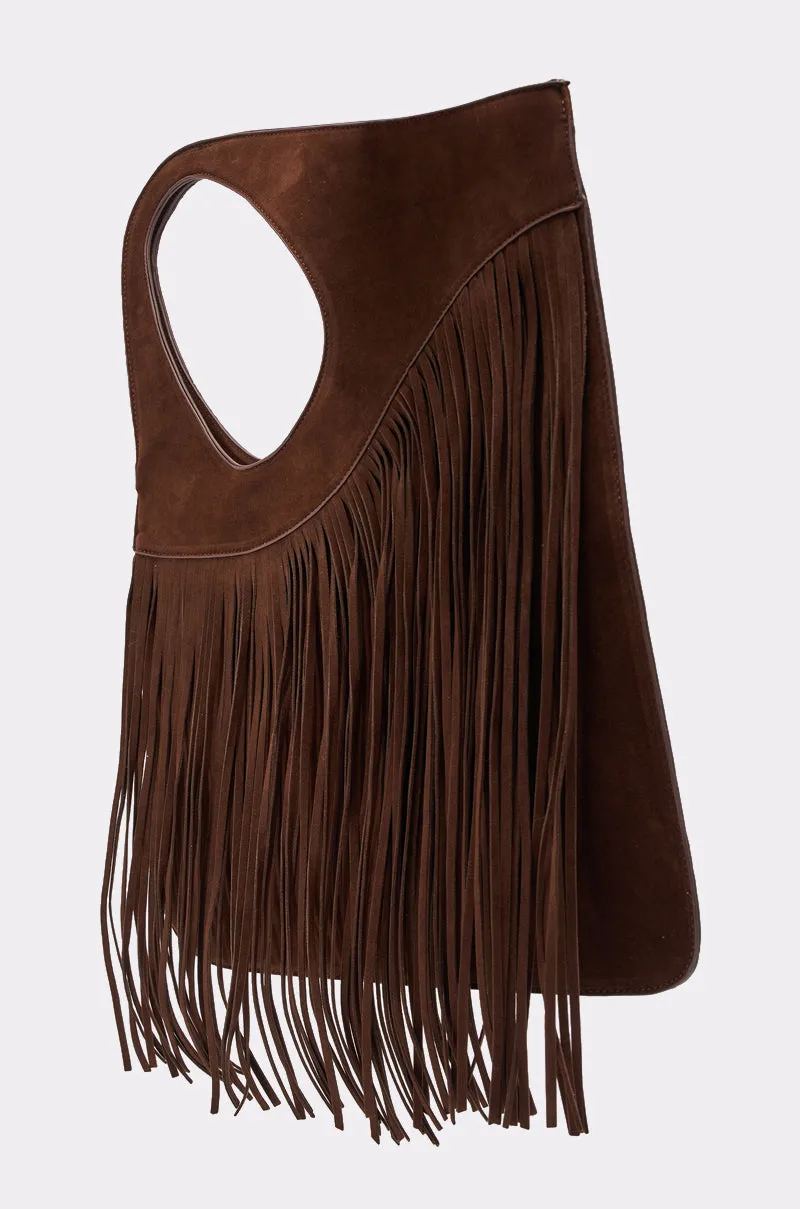FRINGED OUT SHOULDER PURSE sold by AKIRA product image thumbnail 4
