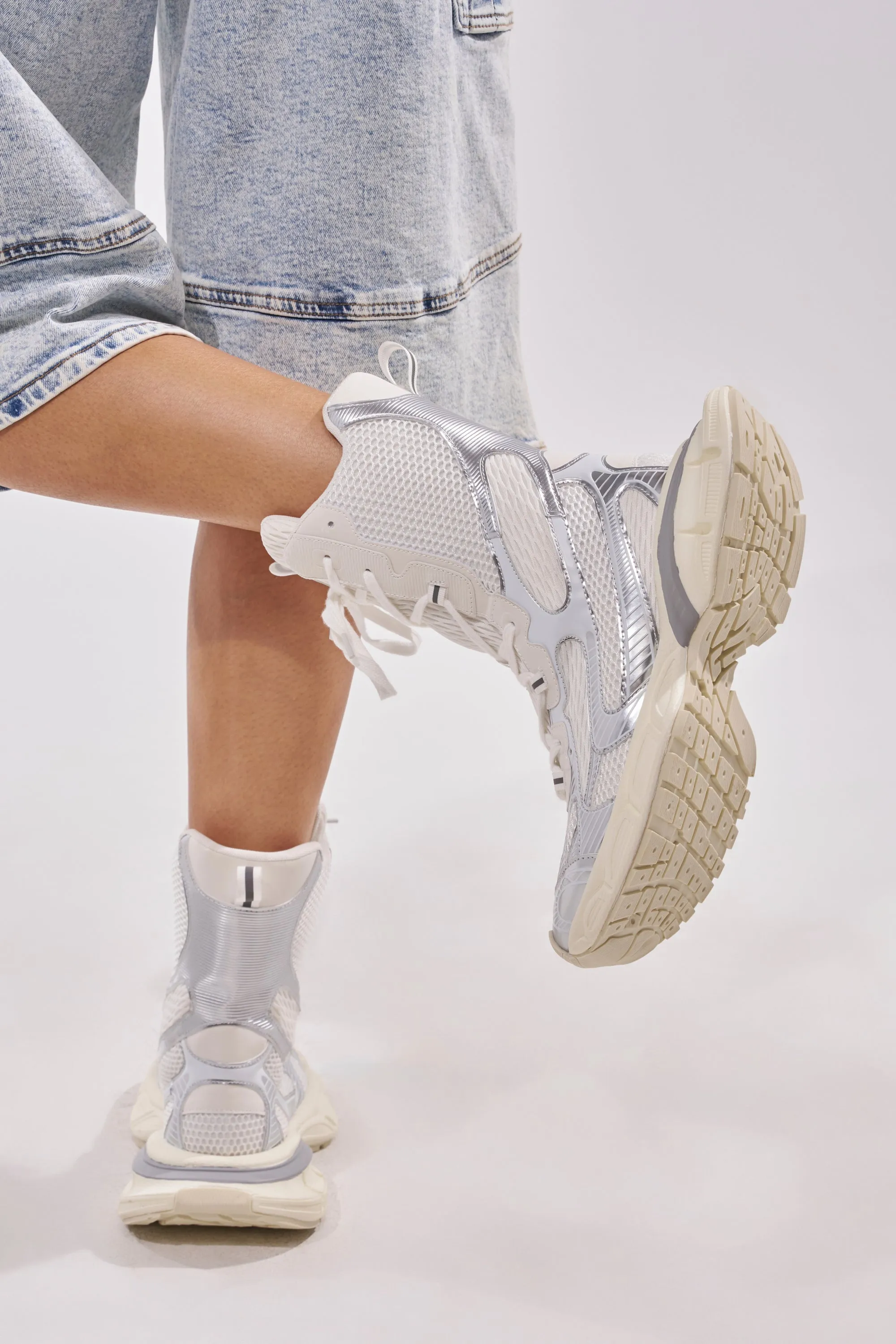 AZALEA WANG YVONNE WHITE LACE UP SNEAKER sold by AKIRA product image thumbnail 3