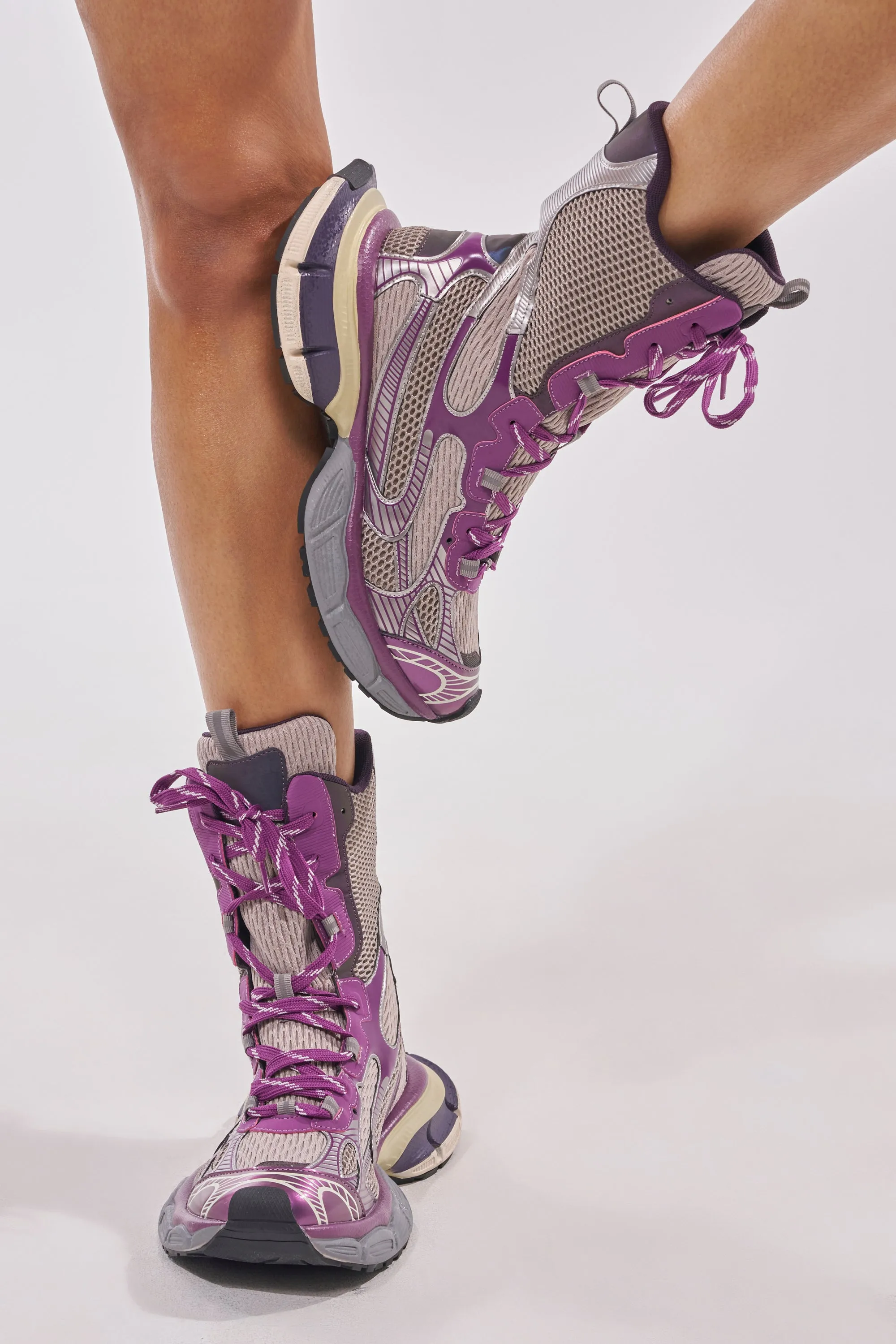 AZALEA WANG YVONNE PURPLE LACE UP SNEAKER sold by AKIRA product image thumbnail 3