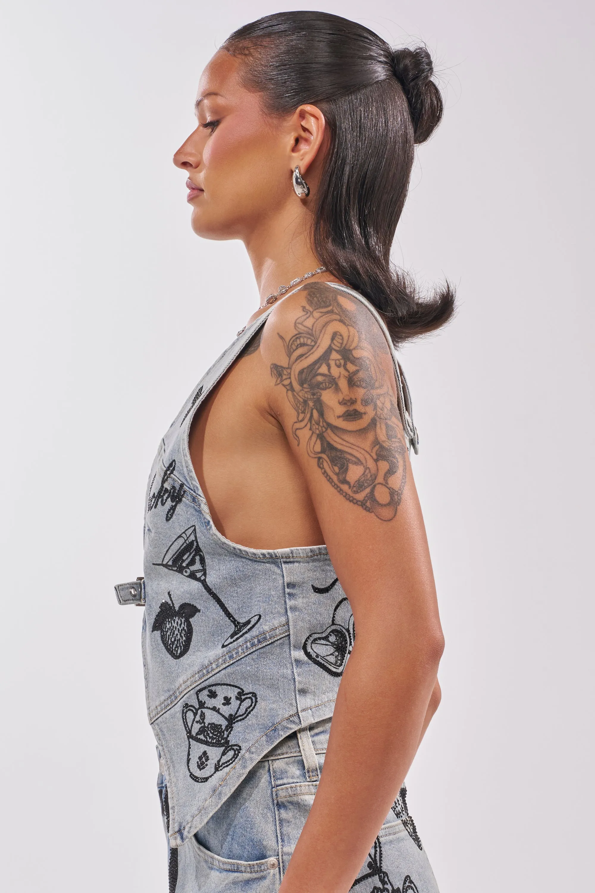 AFTER HOURS DENIM TOP sold by AKIRA product image thumbnail 3