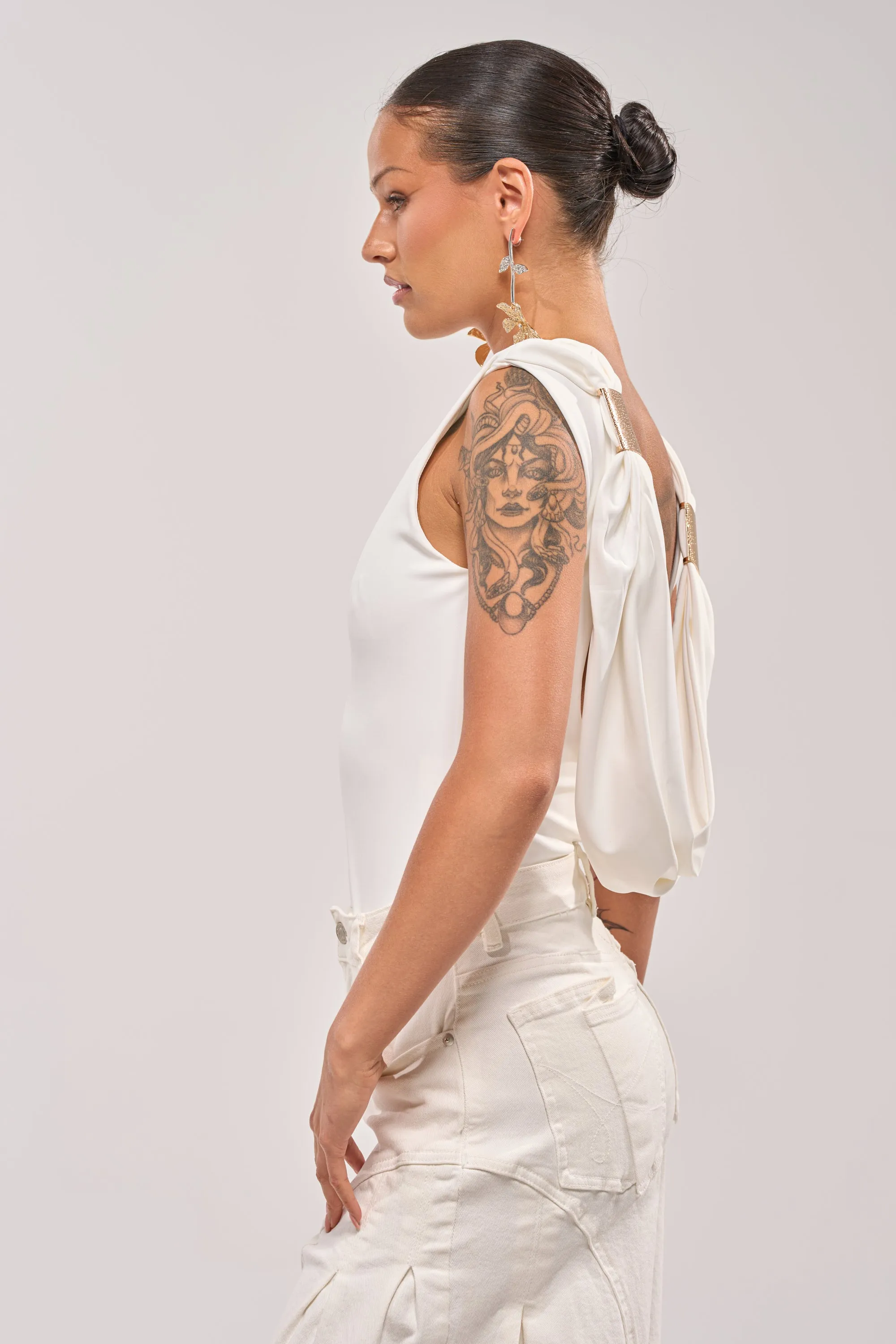 STAY CLASSY STRETCH BODYSUIT sold by AKIRA product image thumbnail 3