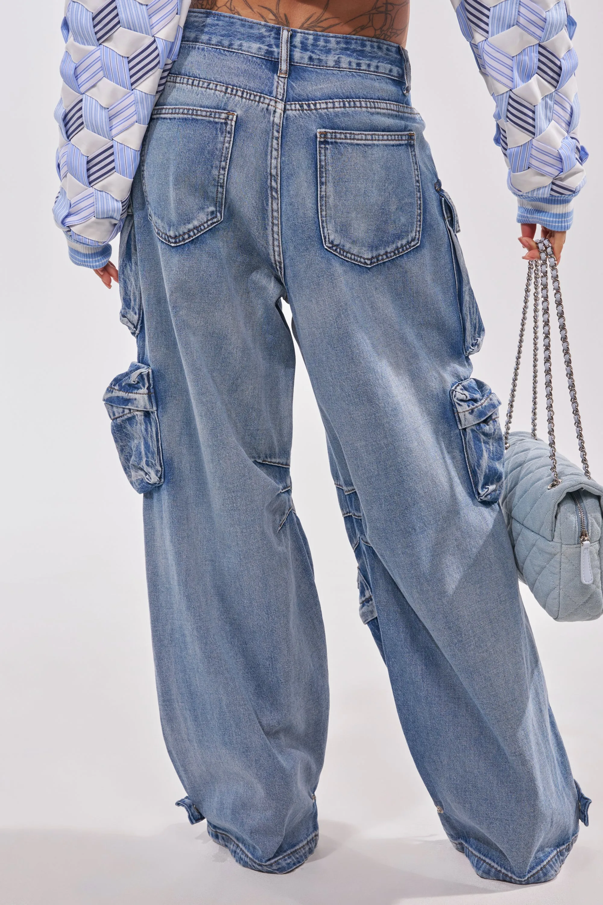 EASY ENOUGH CARGO DENIM sold by AKIRA product image thumbnail 4