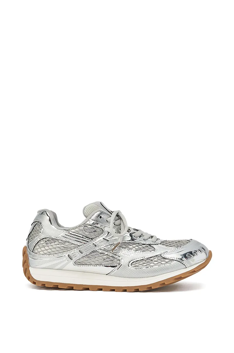 AKIRA GOLD LENIYA SILVER SNEAKER sold by AKIRA product image thumbnail 3