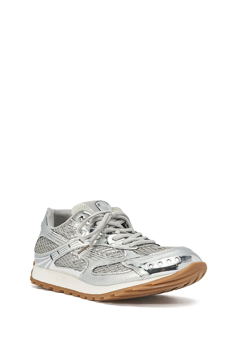 AKIRA GOLD LENIYA SILVER SNEAKER sold by AKIRA product image thumbnail 4