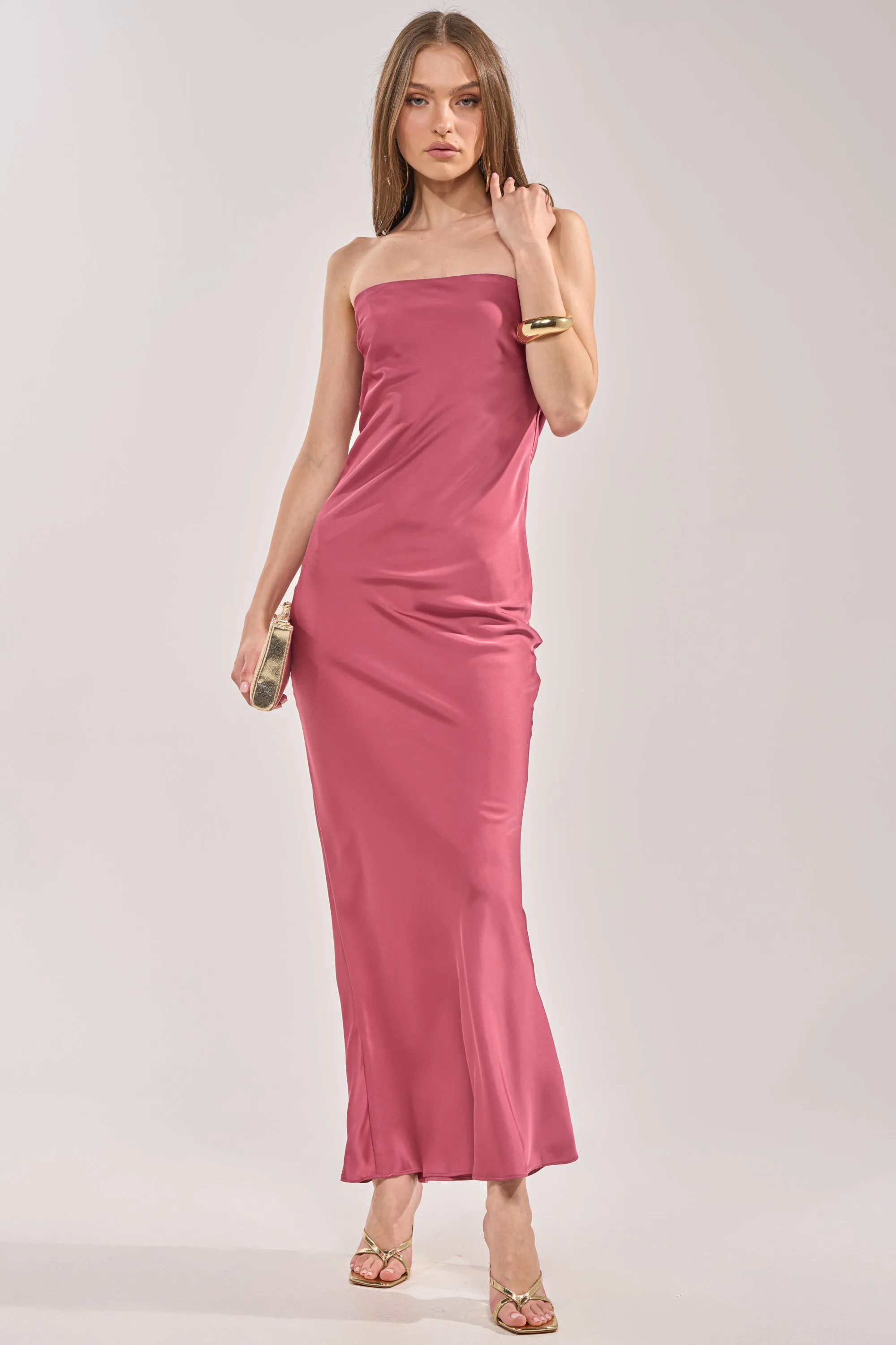 SATIN SINNER MAXI DRESS sold by AKIRA product image thumbnail 2